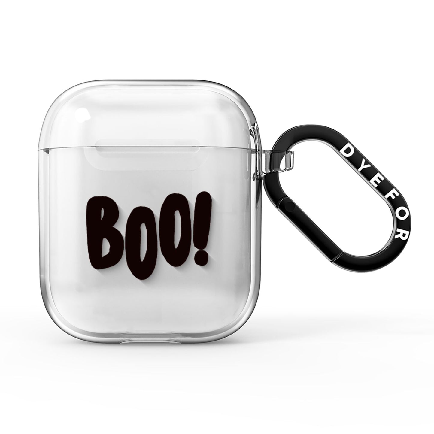 Boo Black AirPods Clear Case