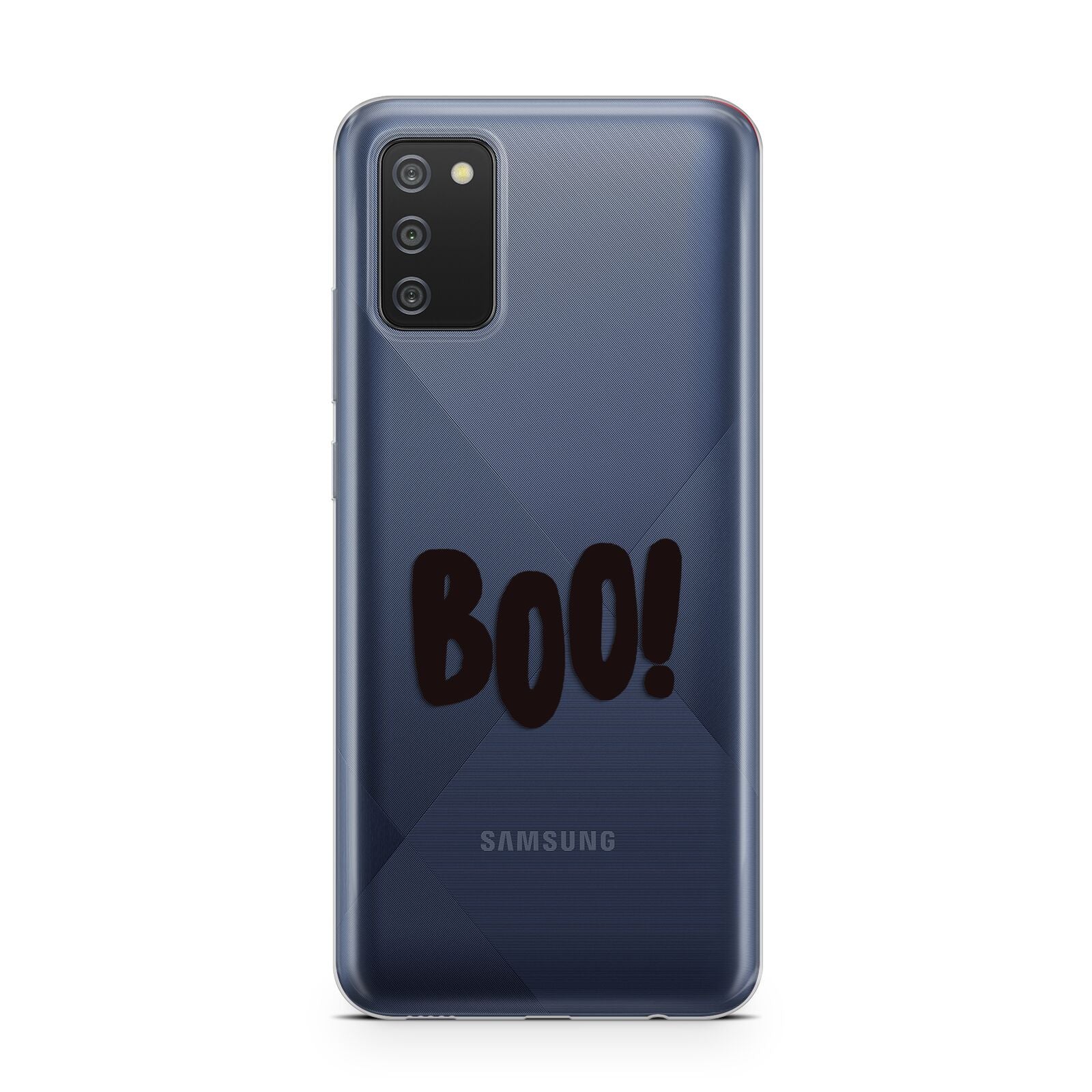 Boo Black Samsung A02s Case