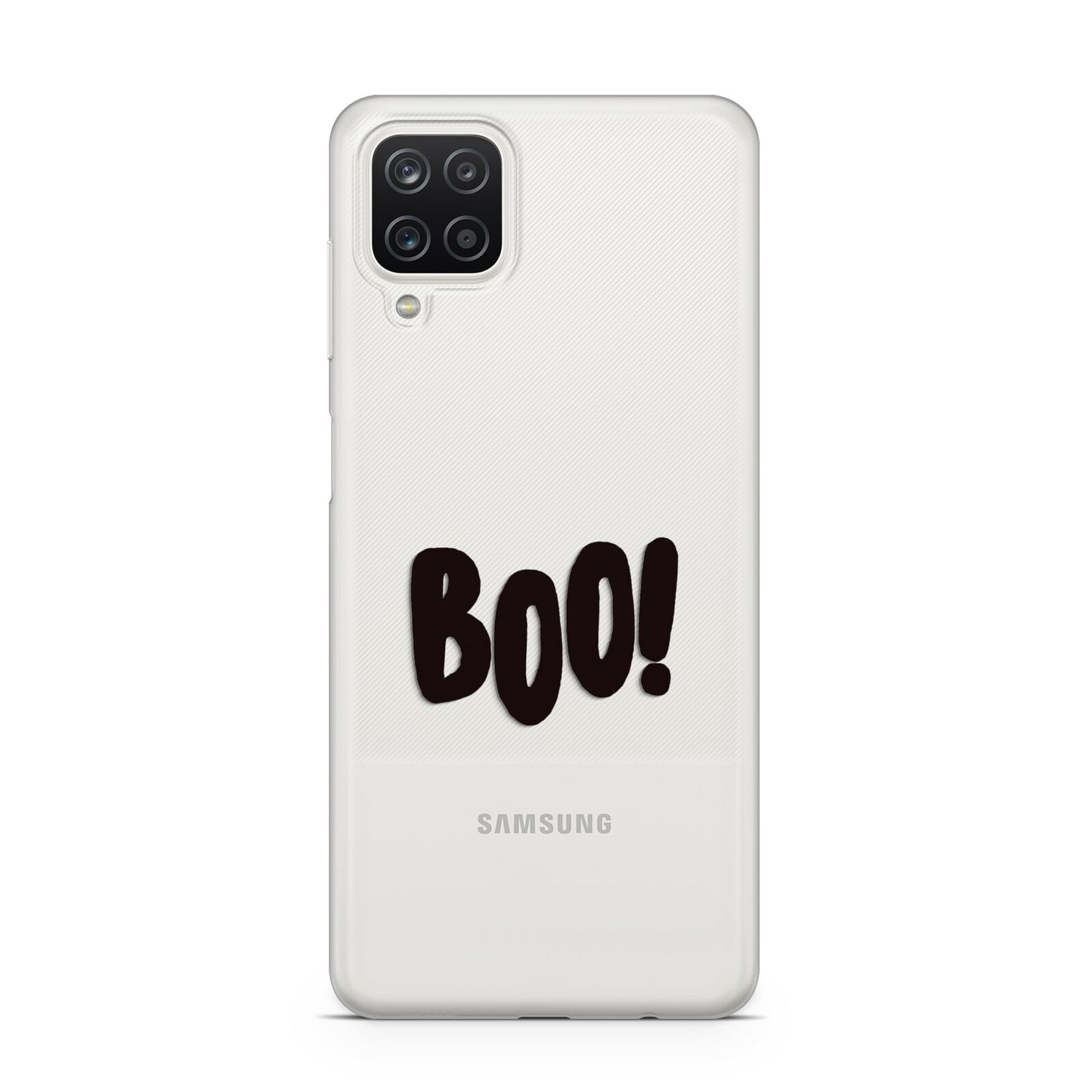 Boo Black Samsung A12 Case