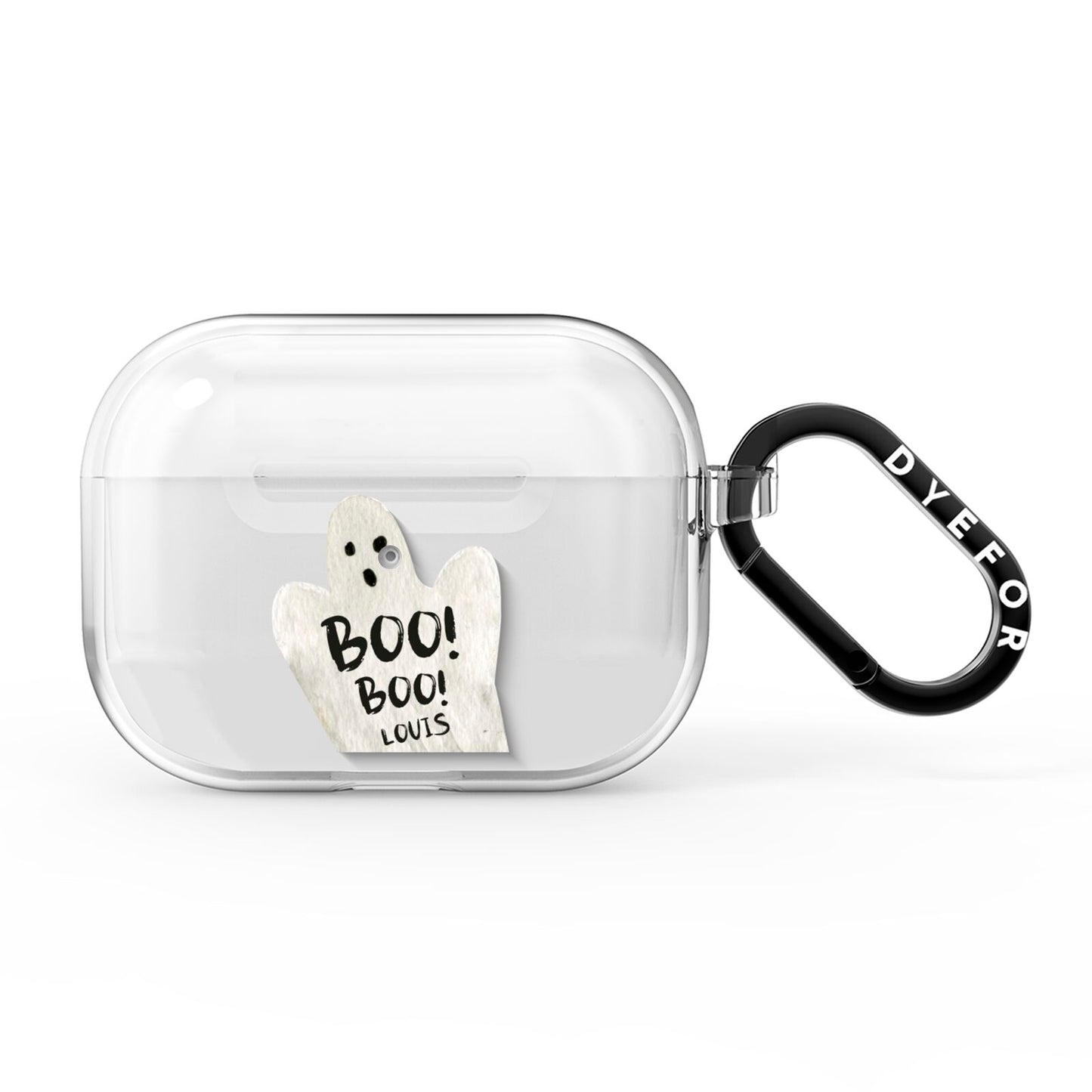 Boo Ghost Custom AirPods Pro Clear Case