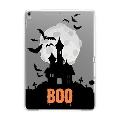 Boo Gothic Black Halloween Apple iPad Silver Case