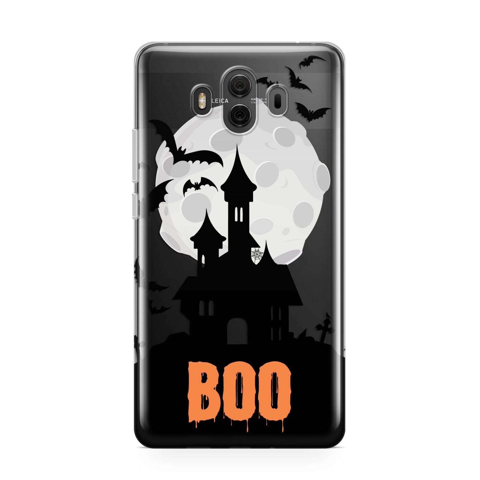 Boo Gothic Black Halloween Huawei Mate 10 Protective Phone Case