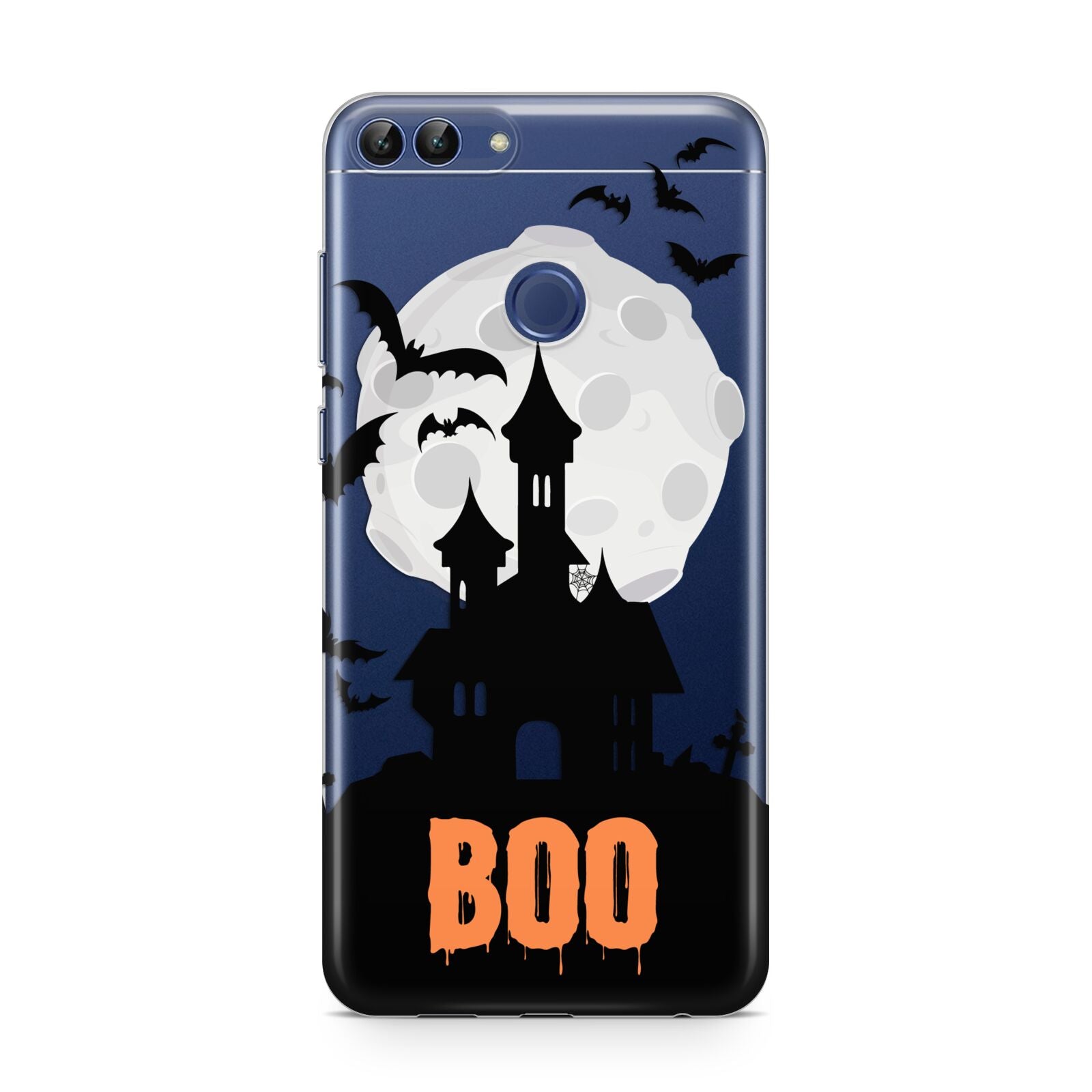 Boo Gothic Black Halloween Huawei P Smart Case