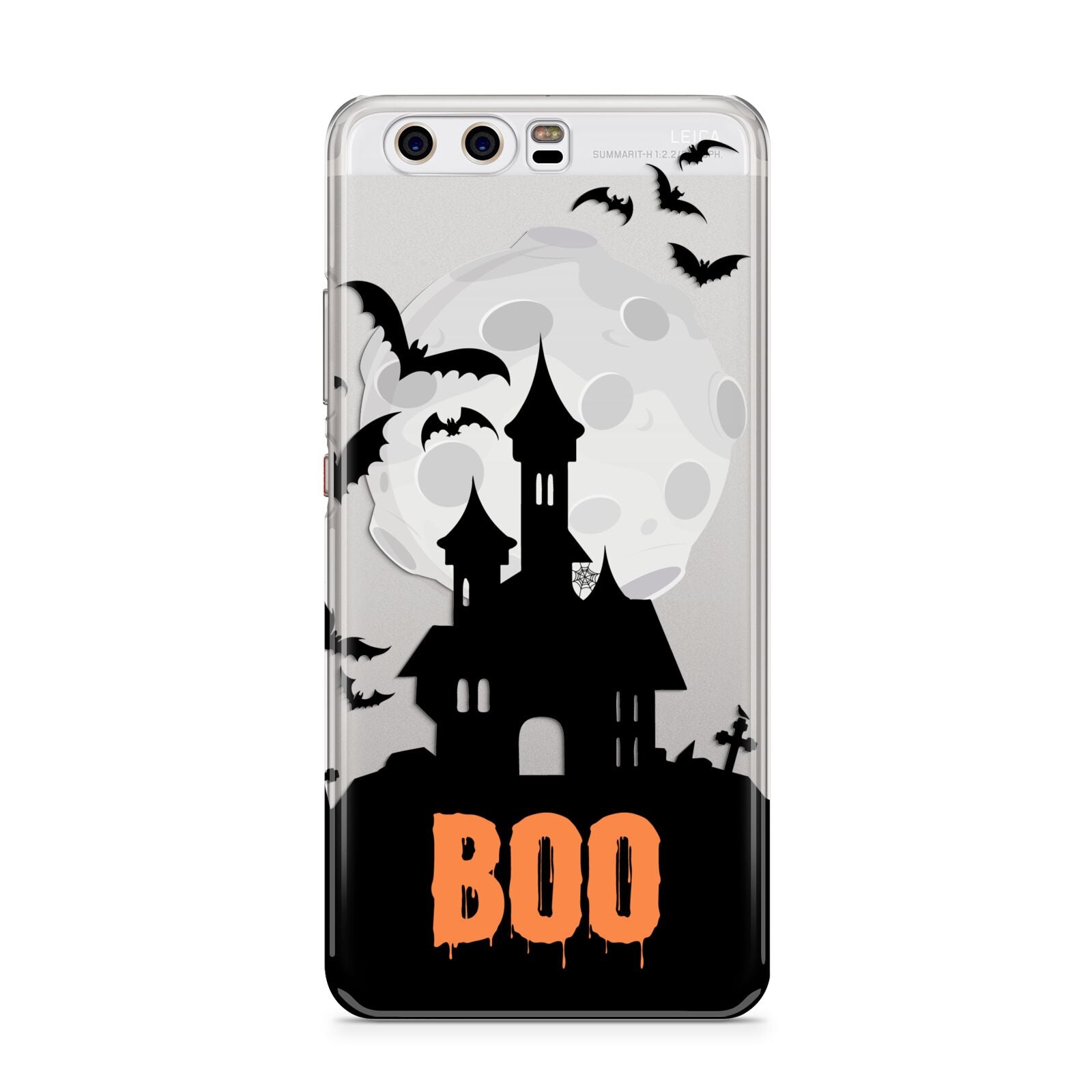 Boo Gothic Black Halloween Huawei P10 Phone Case