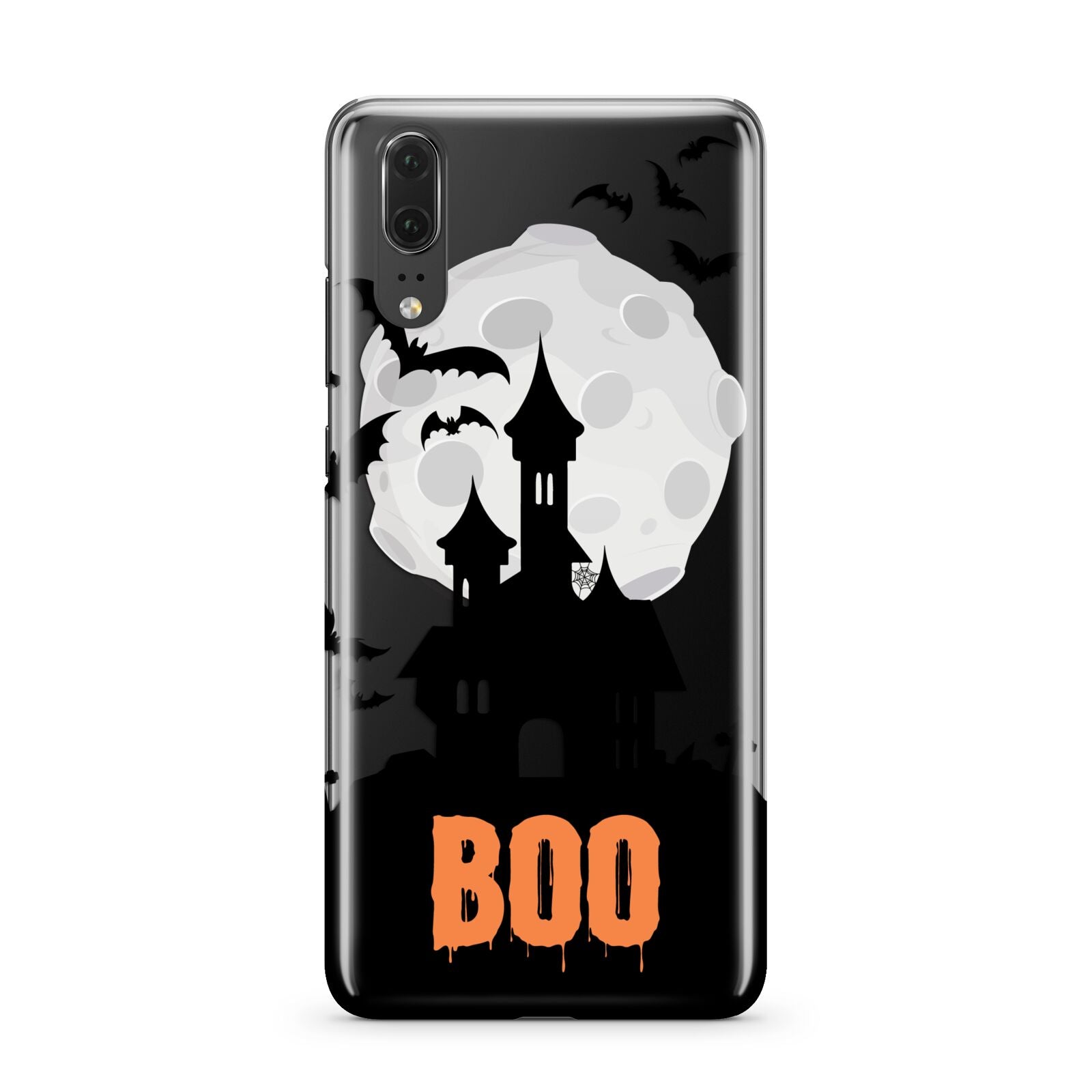 Boo Gothic Black Halloween Huawei P20 Phone Case