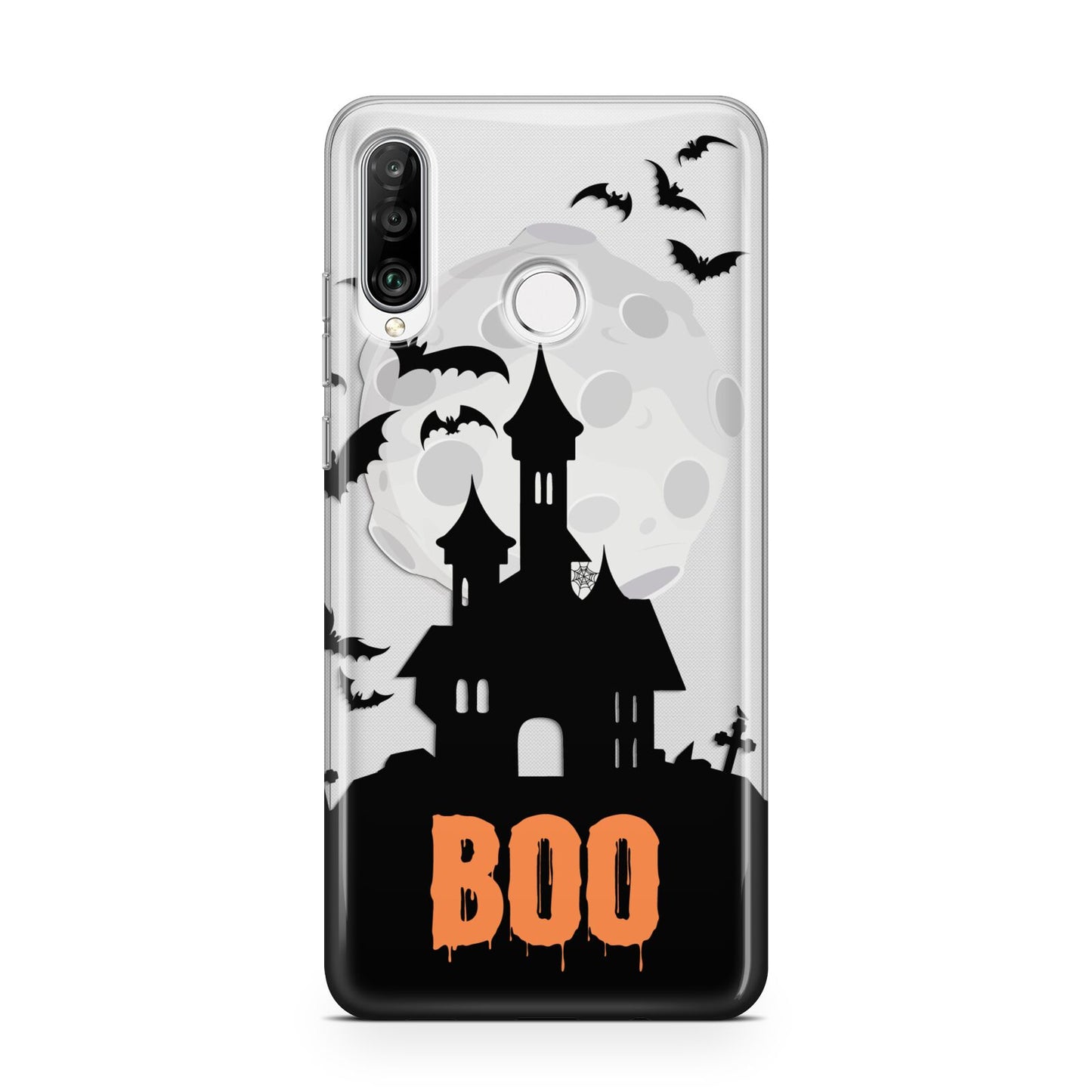 Boo Gothic Black Halloween Huawei P30 Lite Phone Case