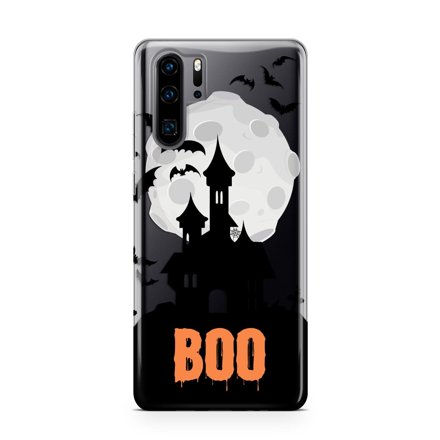 Boo Gothic Black Halloween Huawei P30 Pro Phone Case