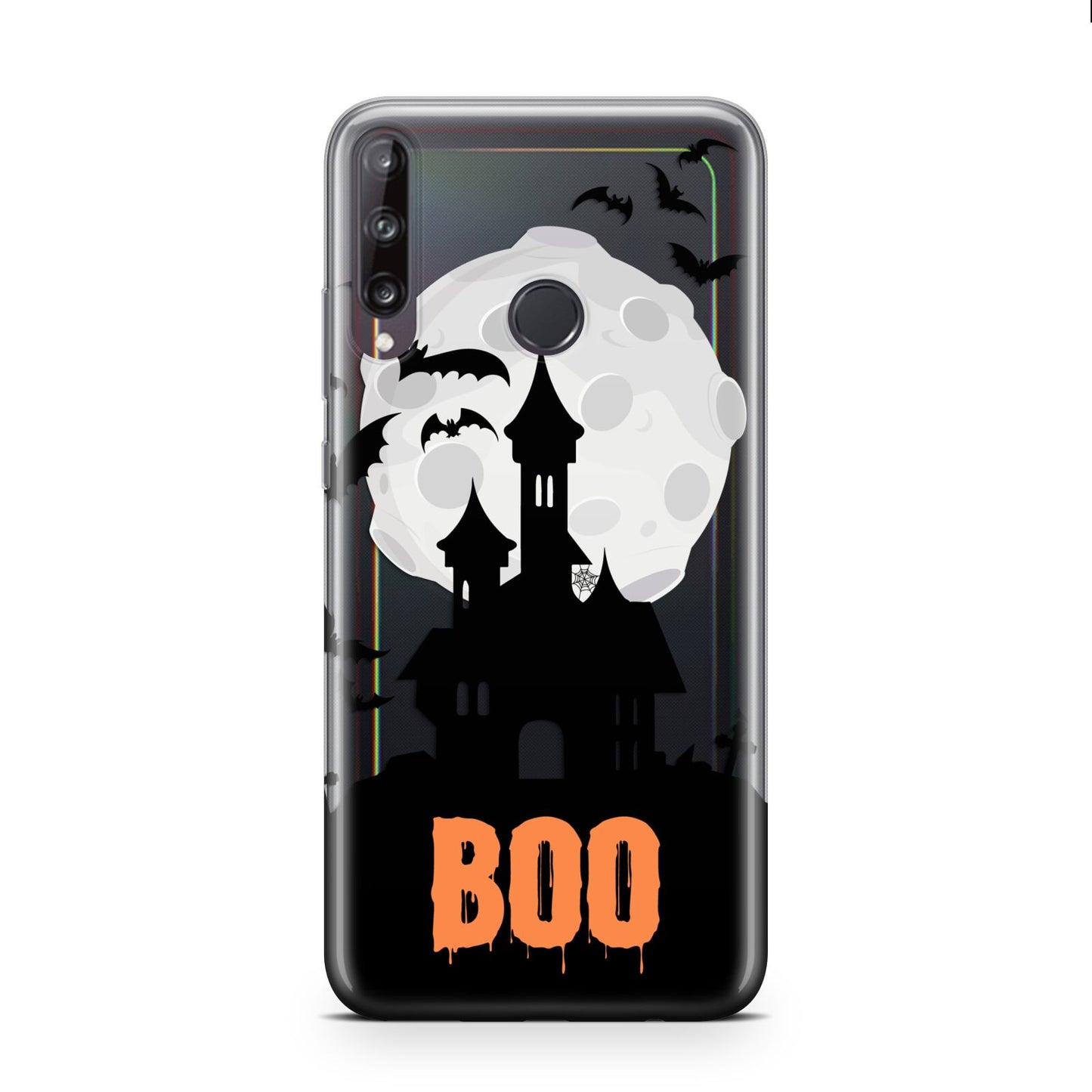 Boo Gothic Black Halloween Huawei P40 Lite E Phone Case