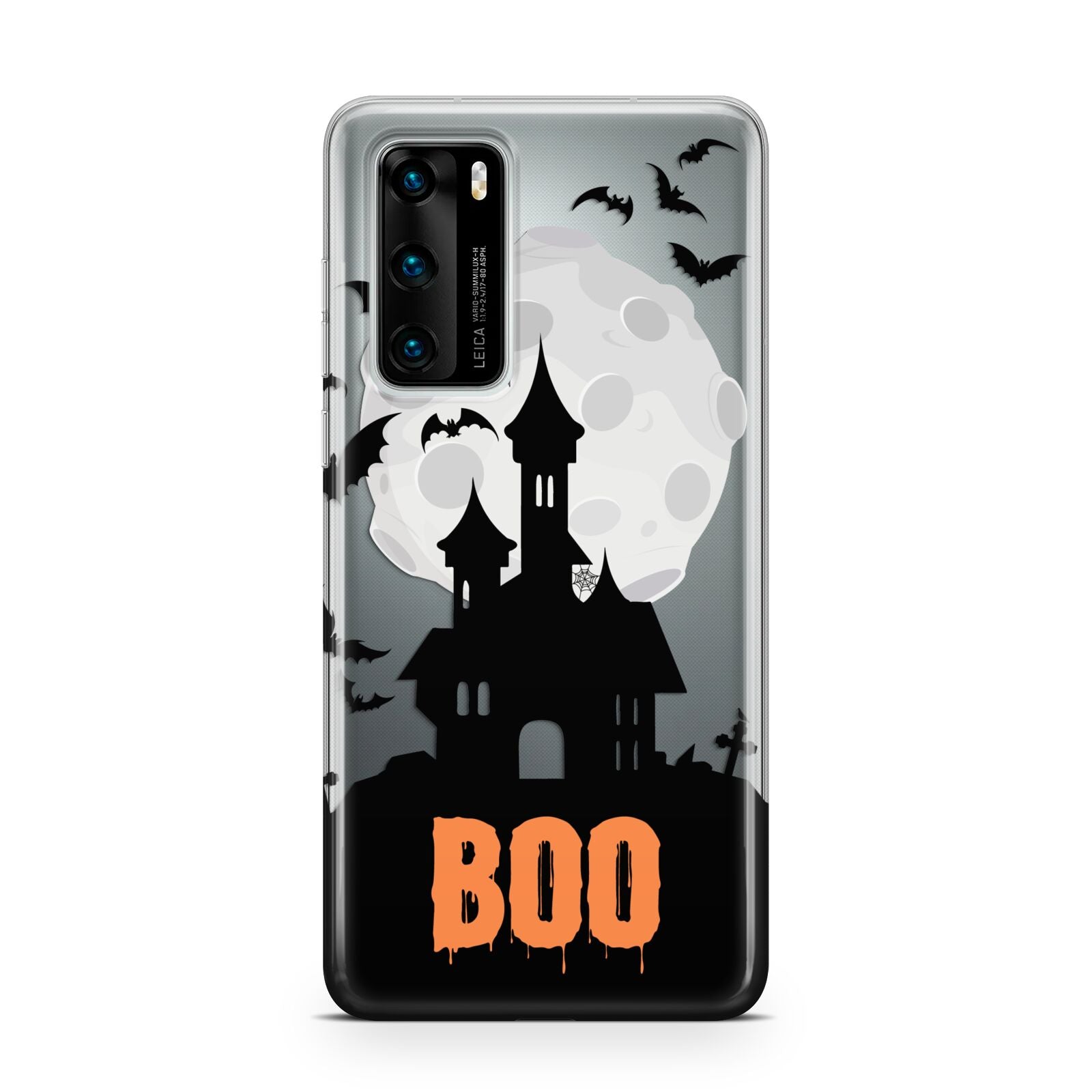 Boo Gothic Black Halloween Huawei P40 Phone Case