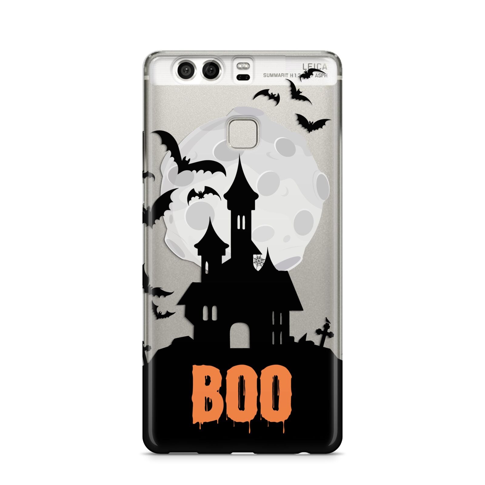 Boo Gothic Black Halloween Huawei P9 Case