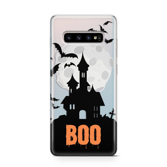 Boo Gothic Black Halloween Protective Samsung Galaxy Case