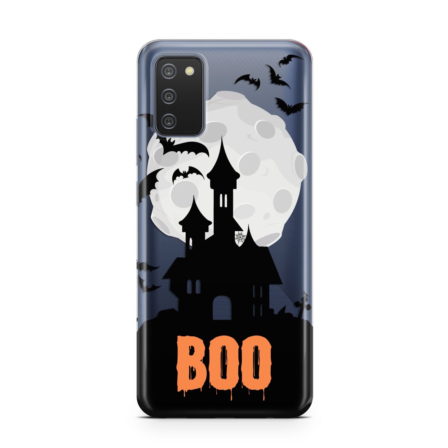 Boo Gothic Black Halloween Samsung A02s Case