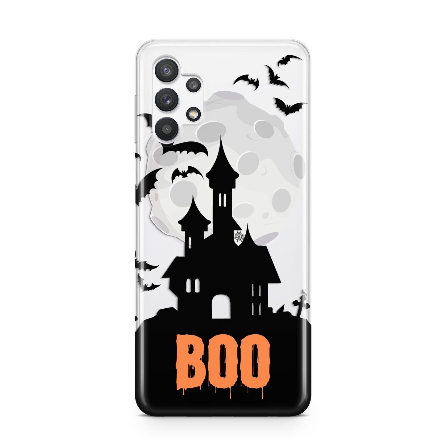 Boo Gothic Black Halloween Samsung A32 5G Case