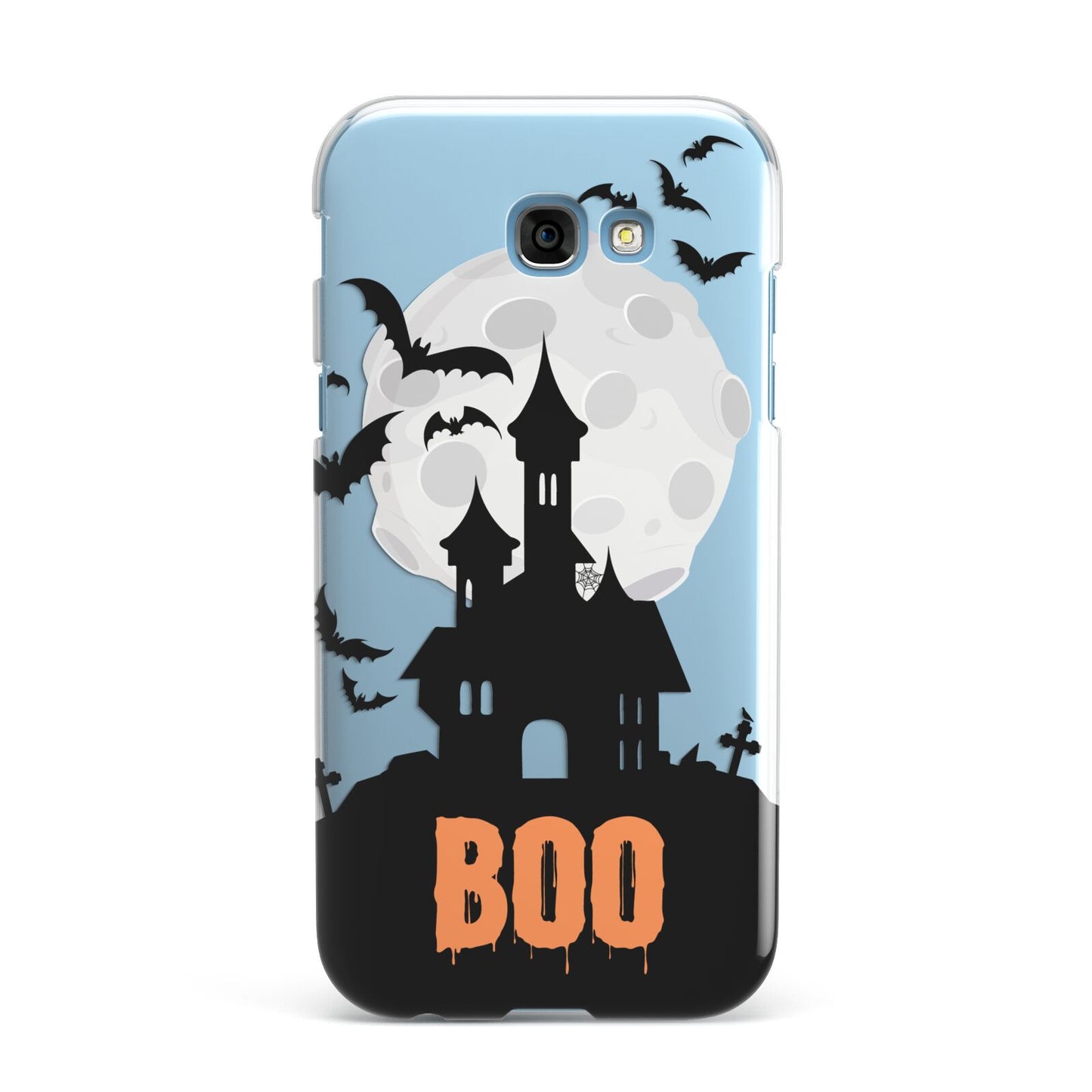 Boo Gothic Black Halloween Samsung Galaxy A7 2017 Case