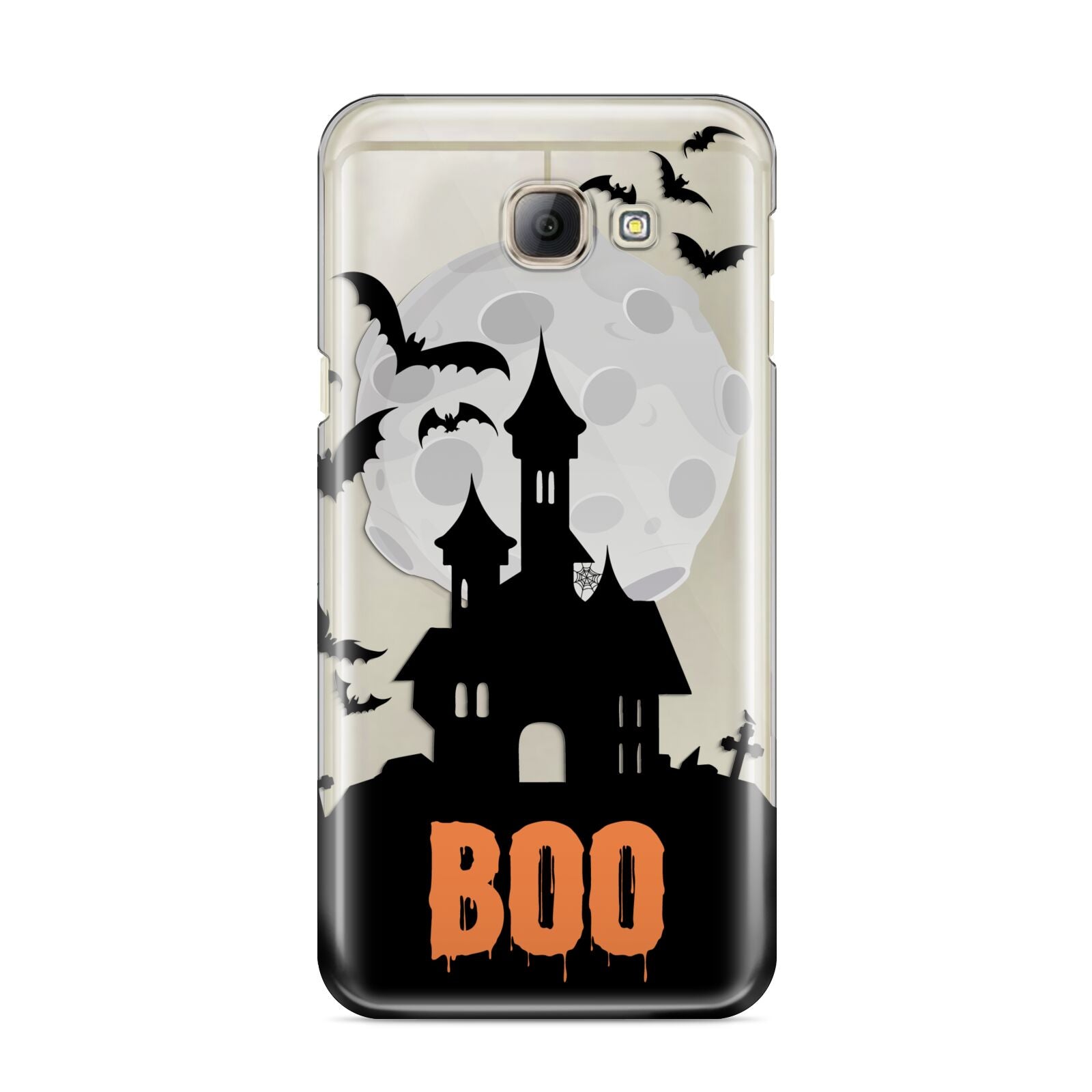 Boo Gothic Black Halloween Samsung Galaxy A8 2016 Case