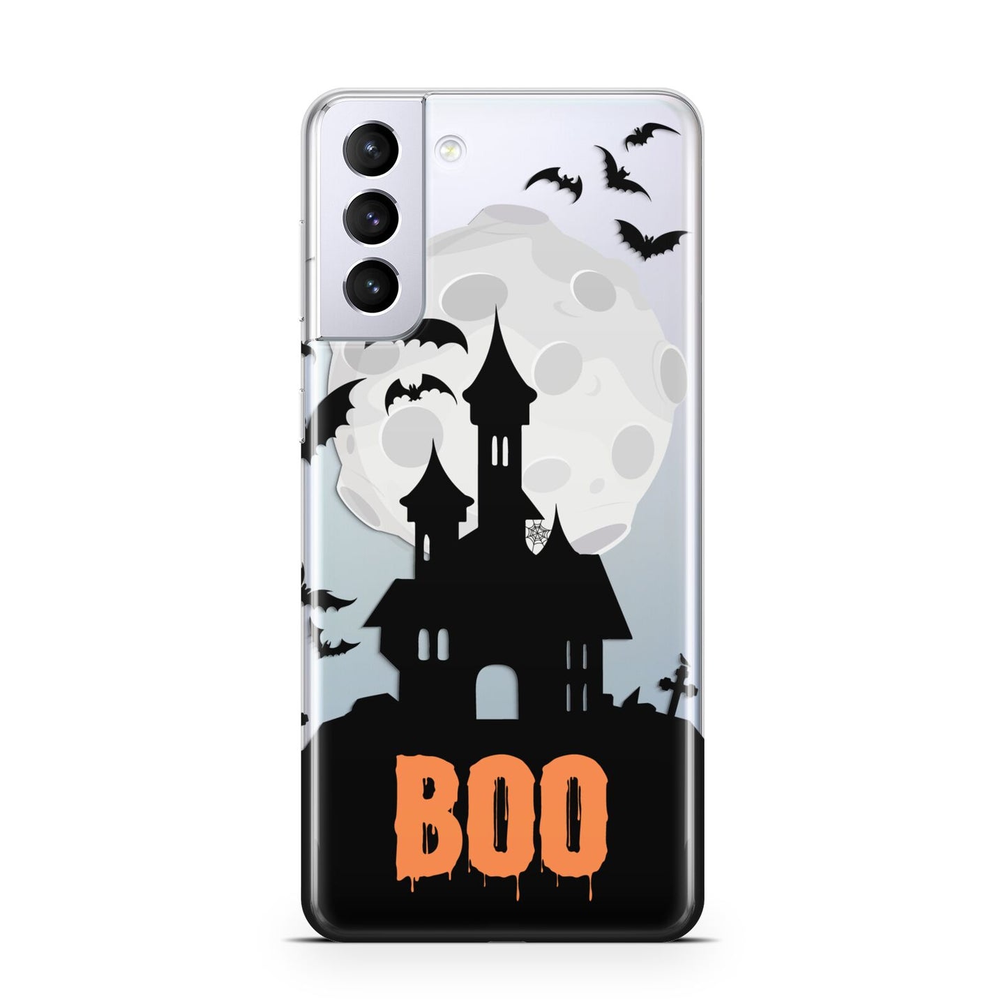 Boo Gothic Black Halloween Samsung S21 Plus Case