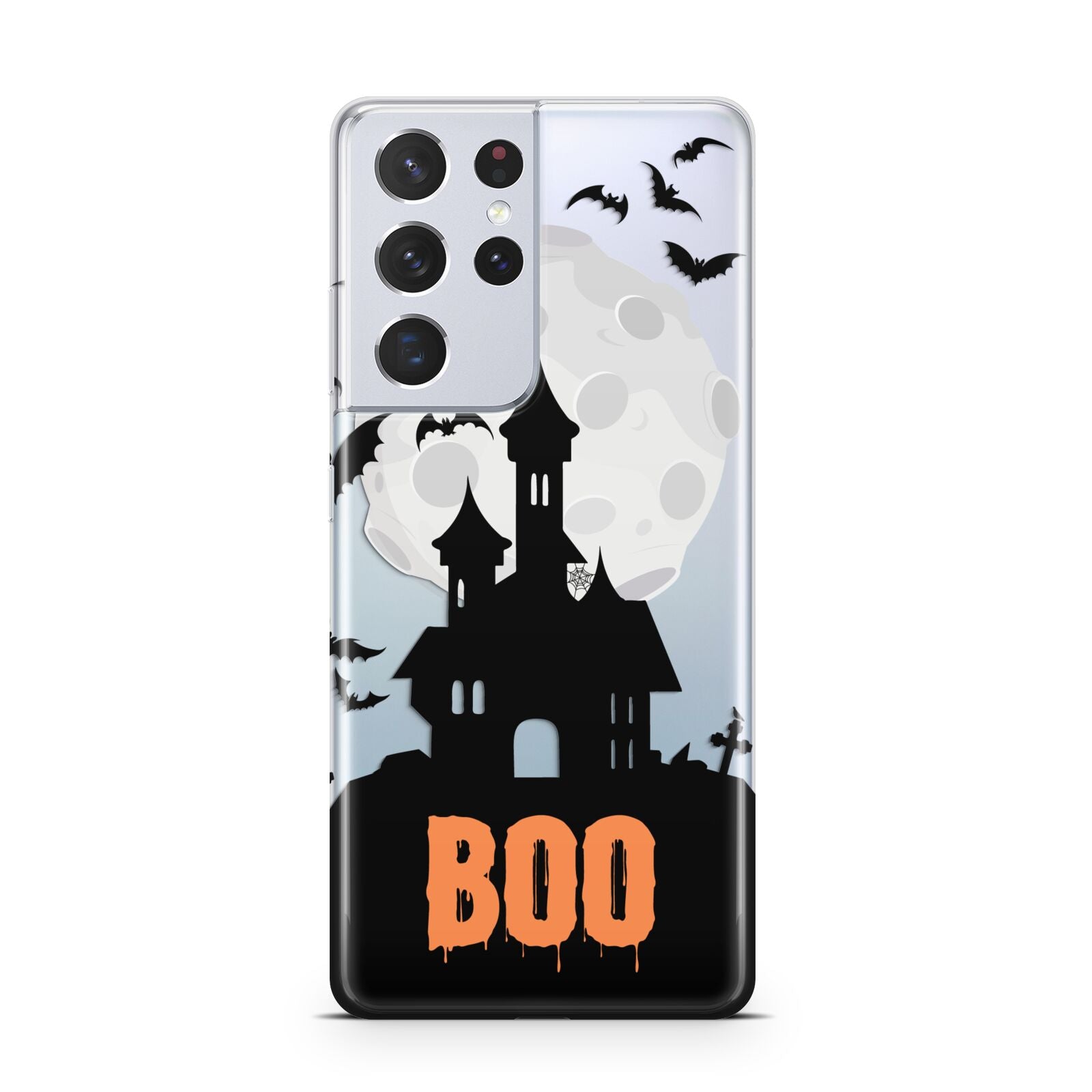 Boo Gothic Black Halloween Samsung S21 Ultra Case