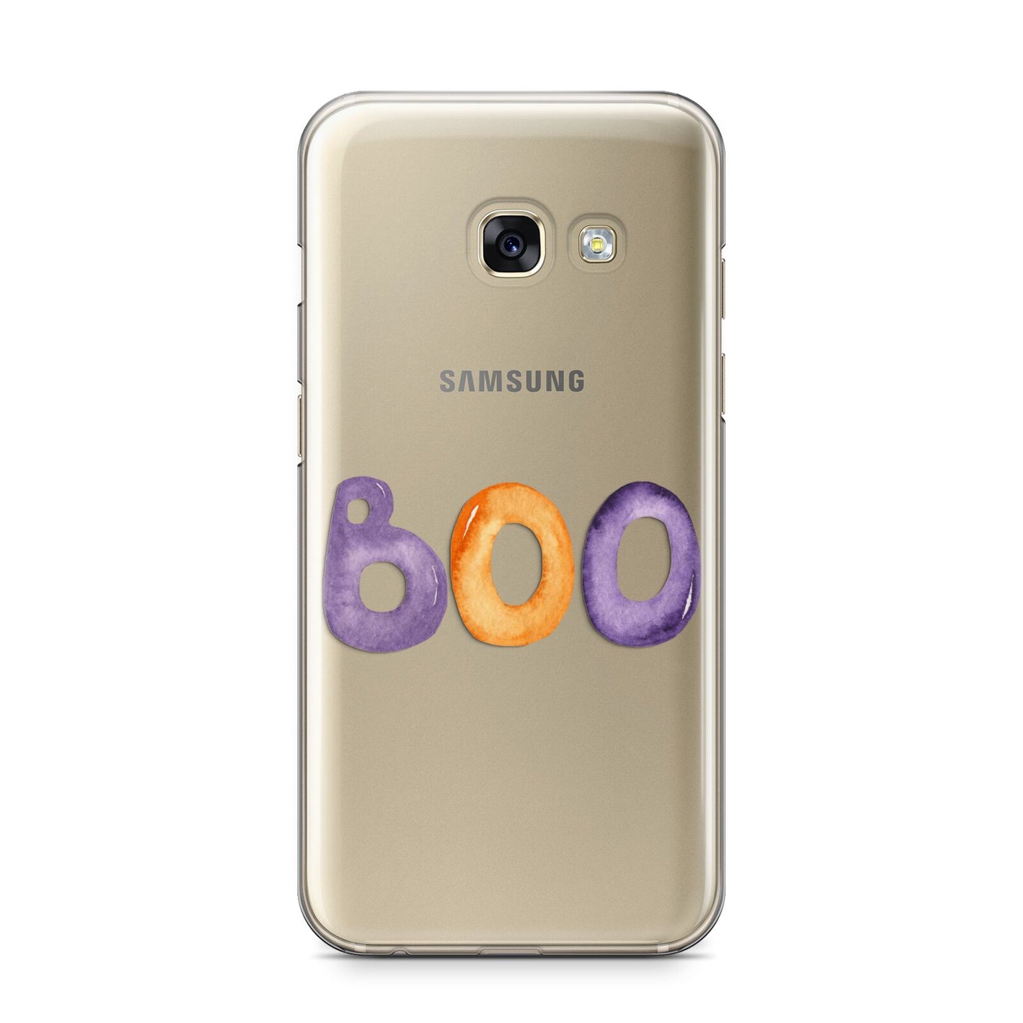 Boo Samsung Galaxy A3 2017 Case on gold phone