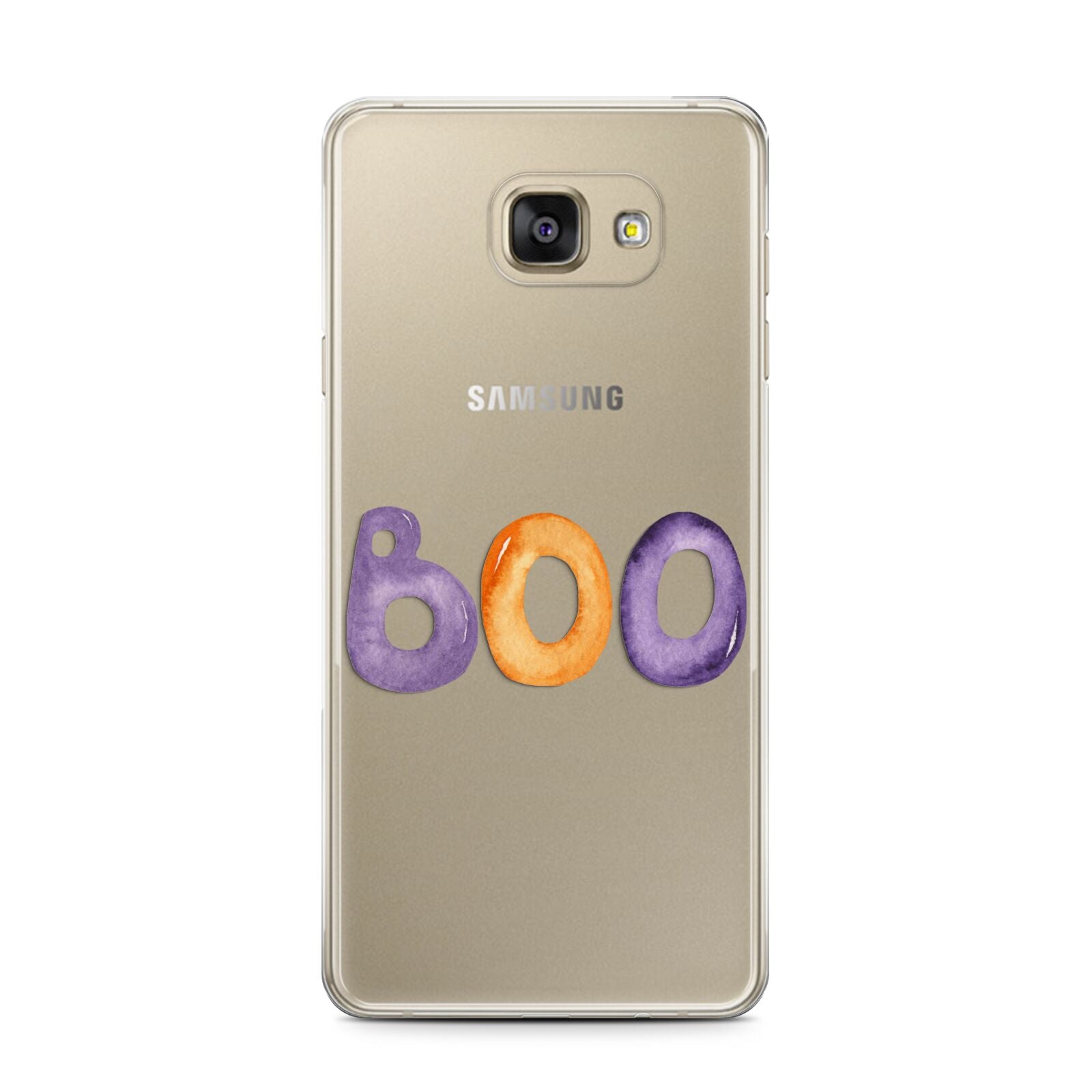 Boo Samsung Galaxy A7 2016 Case on gold phone