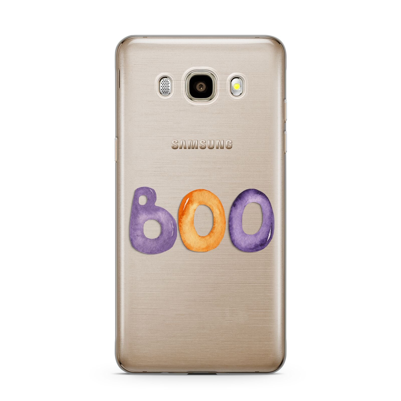 Boo Samsung Galaxy J7 2016 Case on gold phone