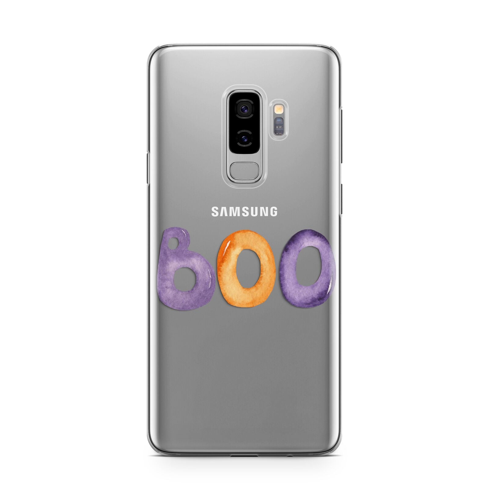 Boo Samsung Galaxy S9 Plus Case on Silver phone