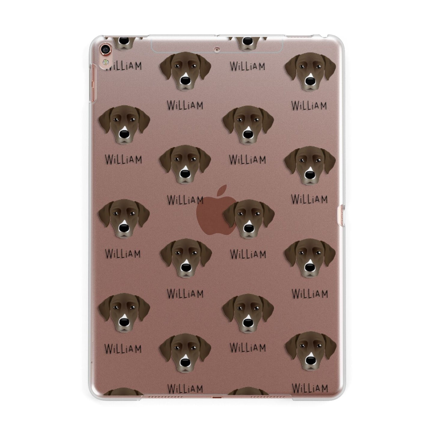 Borador Icon with Name Apple iPad Rose Gold Case