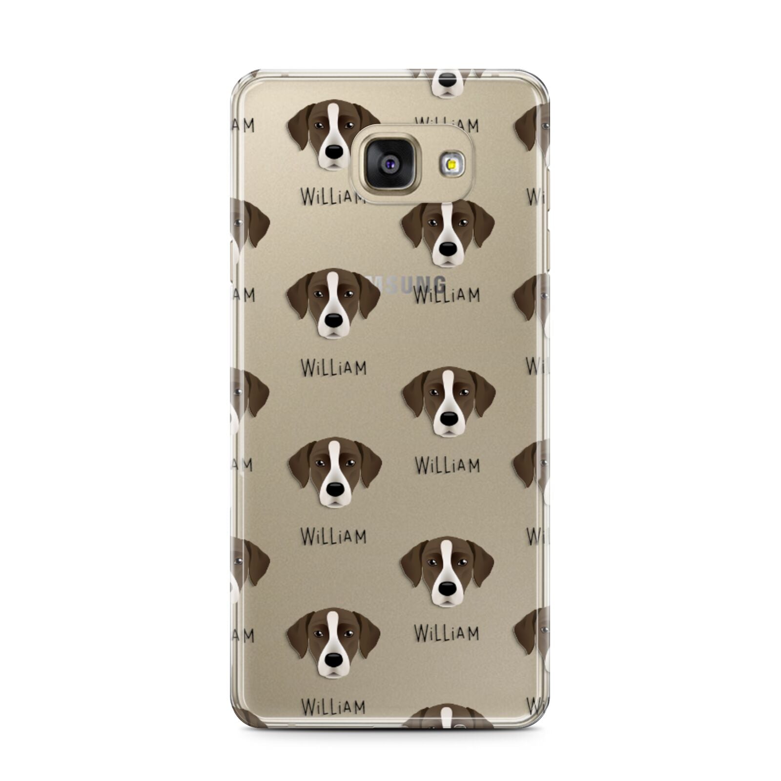 Borador Icon with Name Samsung Galaxy A7 2016 Case on gold phone