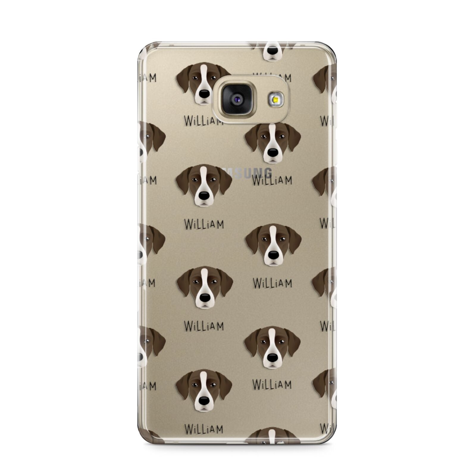 Borador Icon with Name Samsung Galaxy A9 2016 Case on gold phone