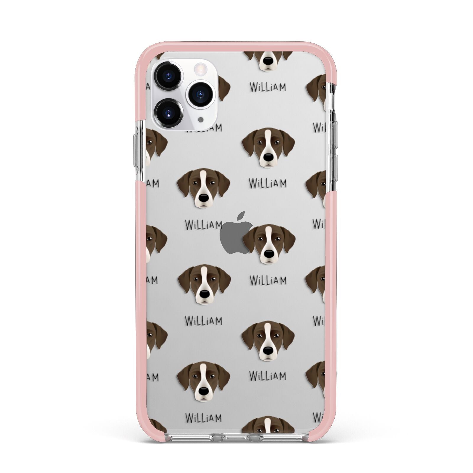 Borador Icon with Name iPhone 11 Pro Max Impact Pink Edge Case