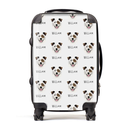 Border Collie Icon with Name Suitcase