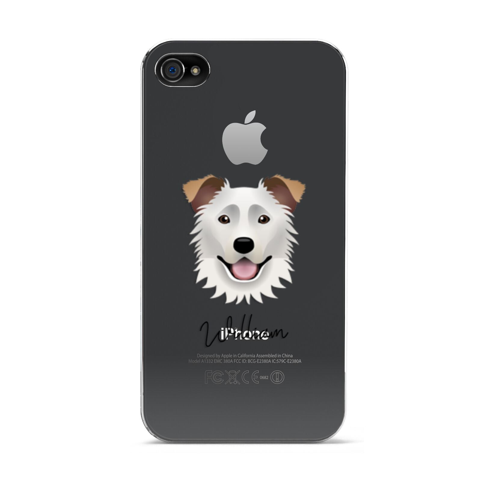 Border Collie Personalised Apple iPhone 4s Case