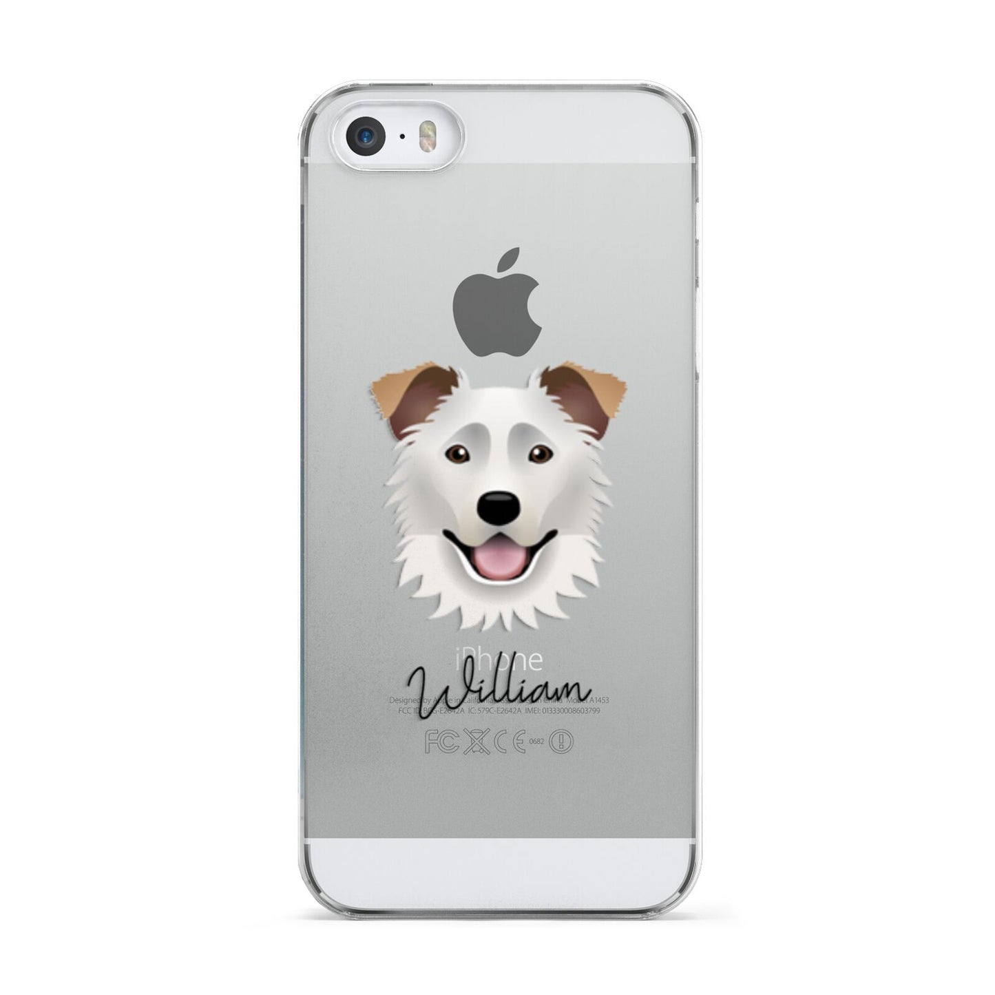 Border Collie Personalised Apple iPhone 5 Case
