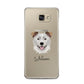 Border Collie Personalised Samsung Galaxy A5 2016 Case on gold phone