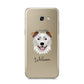 Border Collie Personalised Samsung Galaxy A5 2017 Case on gold phone