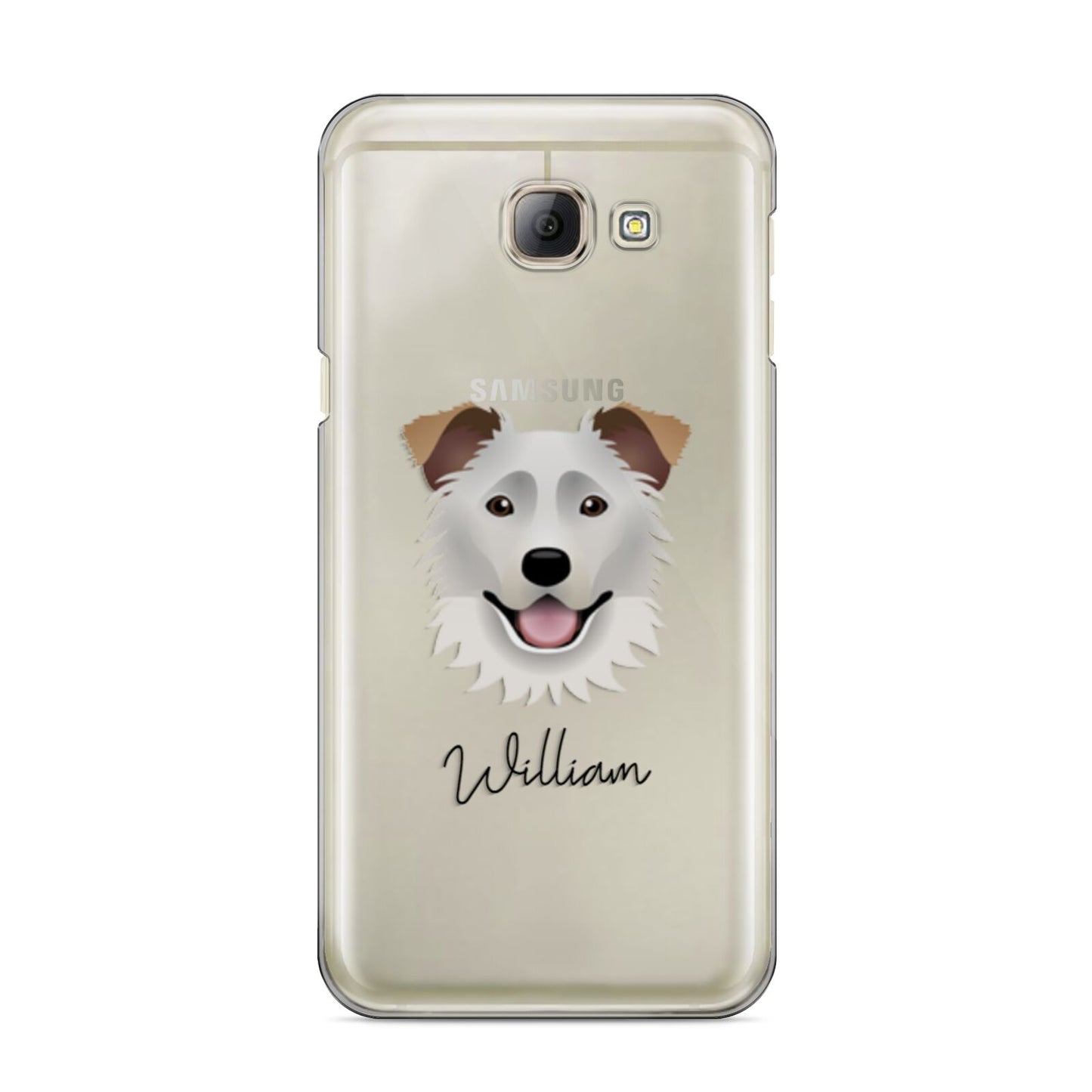 Border Collie Personalised Samsung Galaxy A8 2016 Case