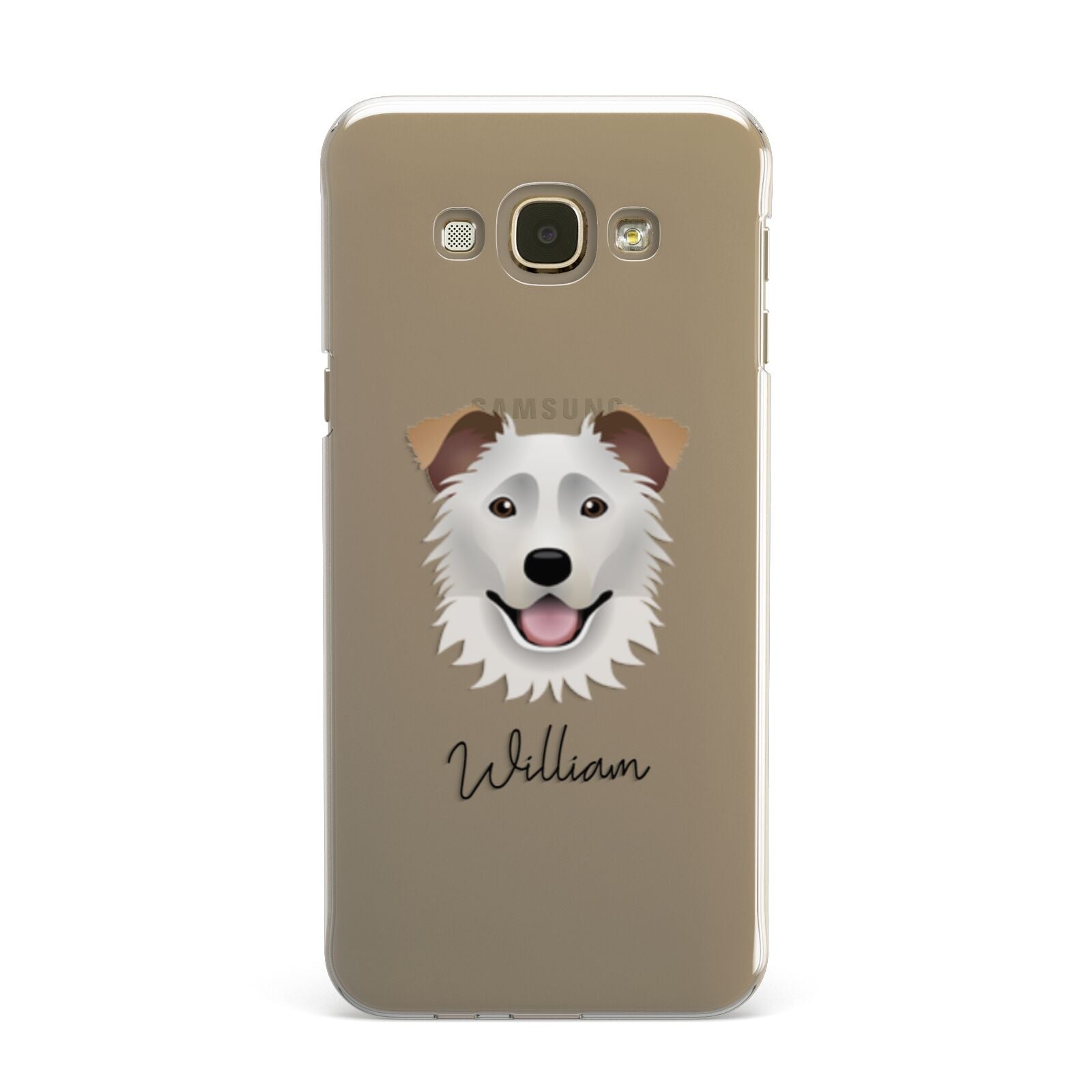 Border Collie Personalised Samsung Galaxy A8 Case