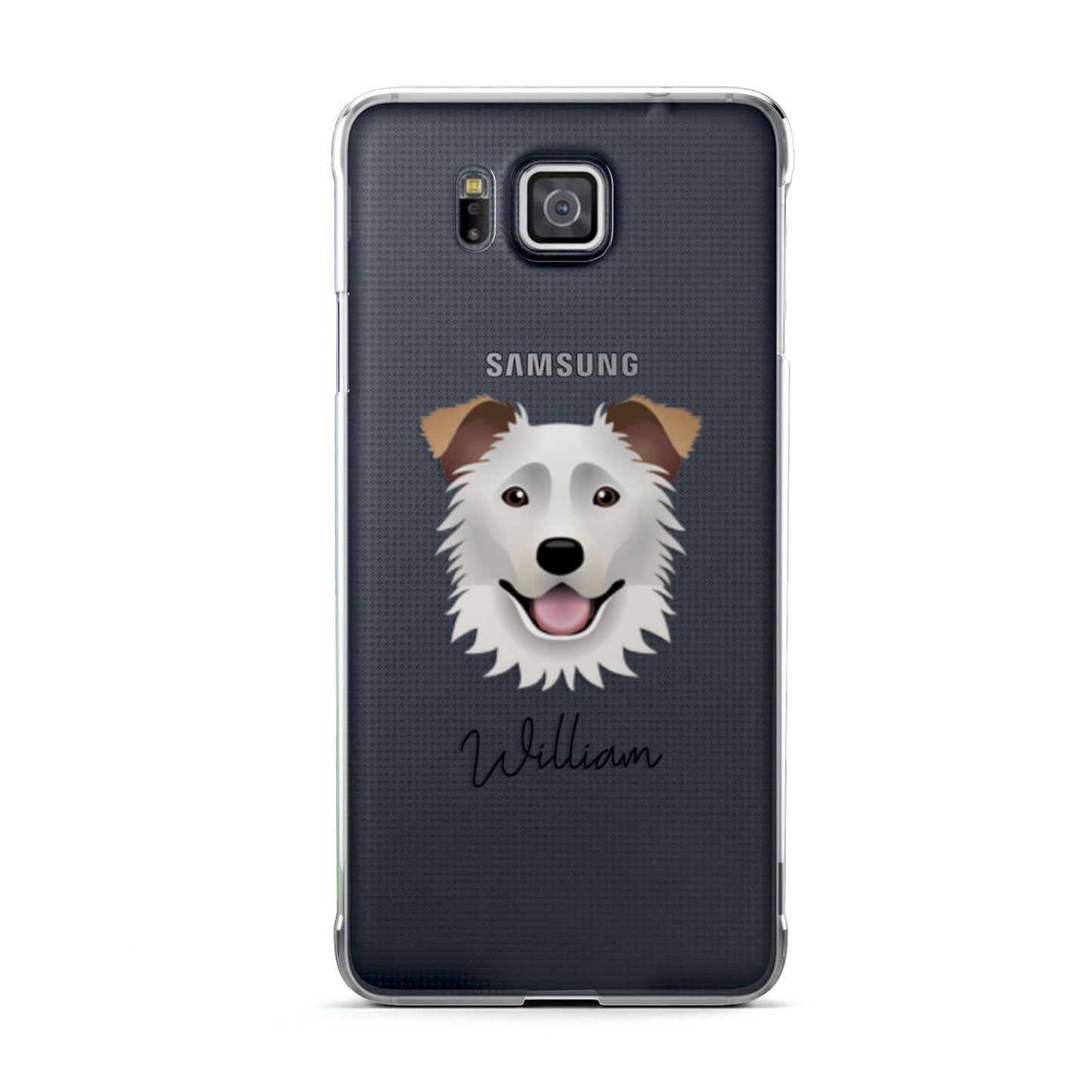 Border Collie Personalised Samsung Galaxy Alpha Case