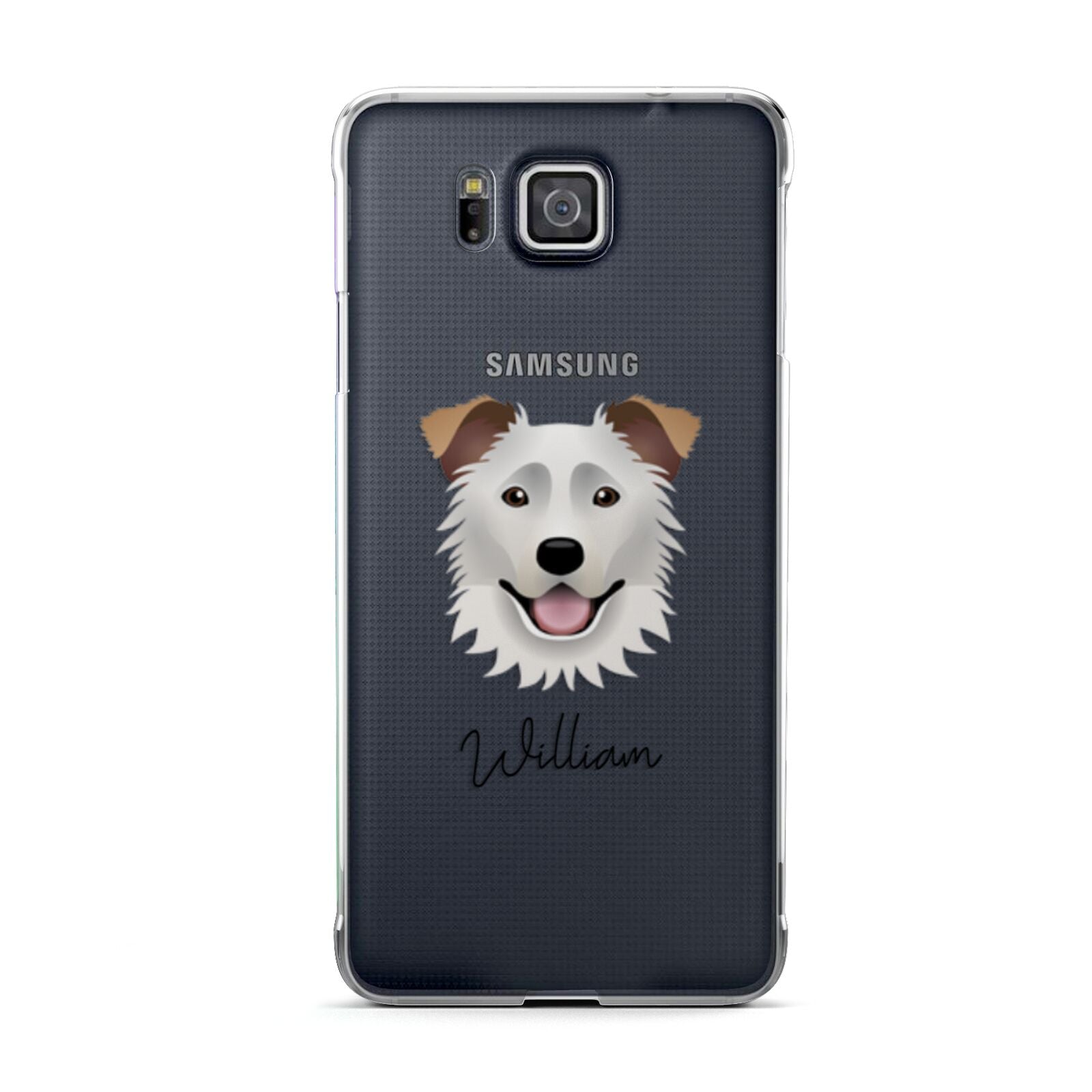 Border Collie Personalised Samsung Galaxy Alpha Case