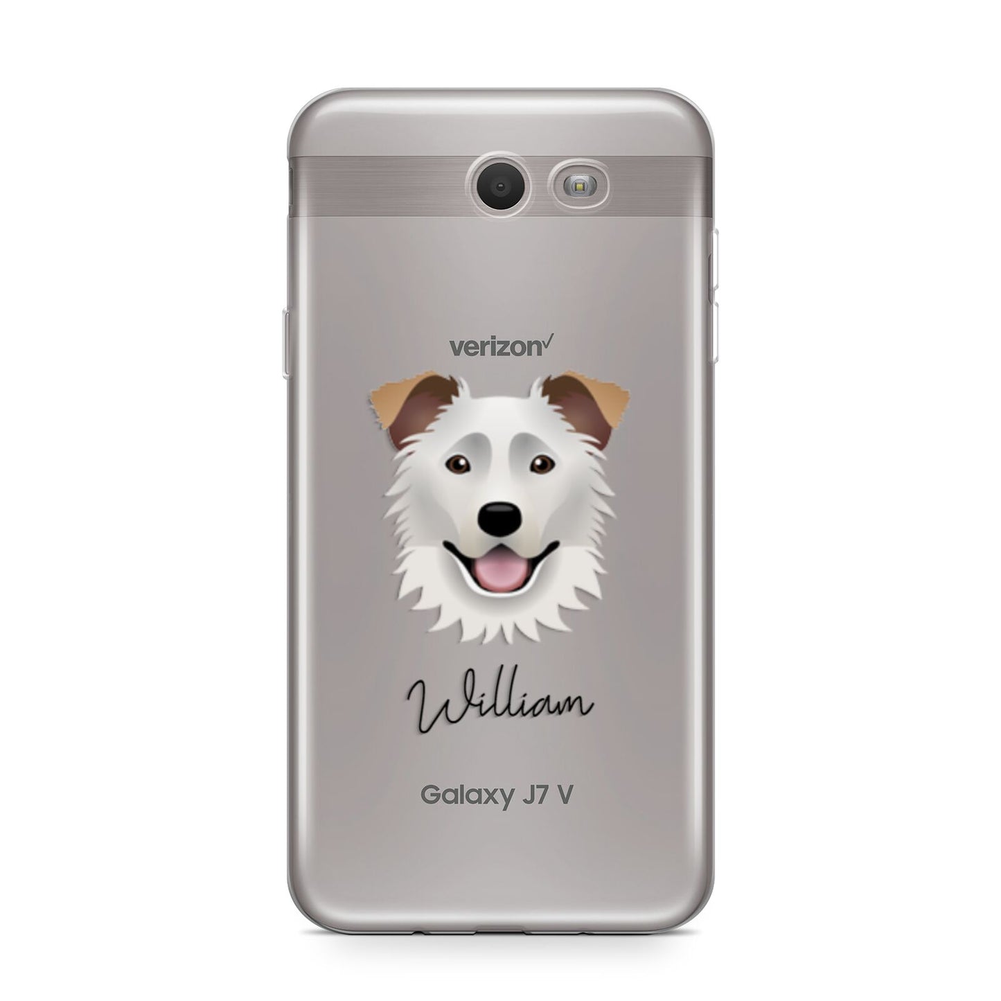 Border Collie Personalised Samsung Galaxy J7 2017 Case