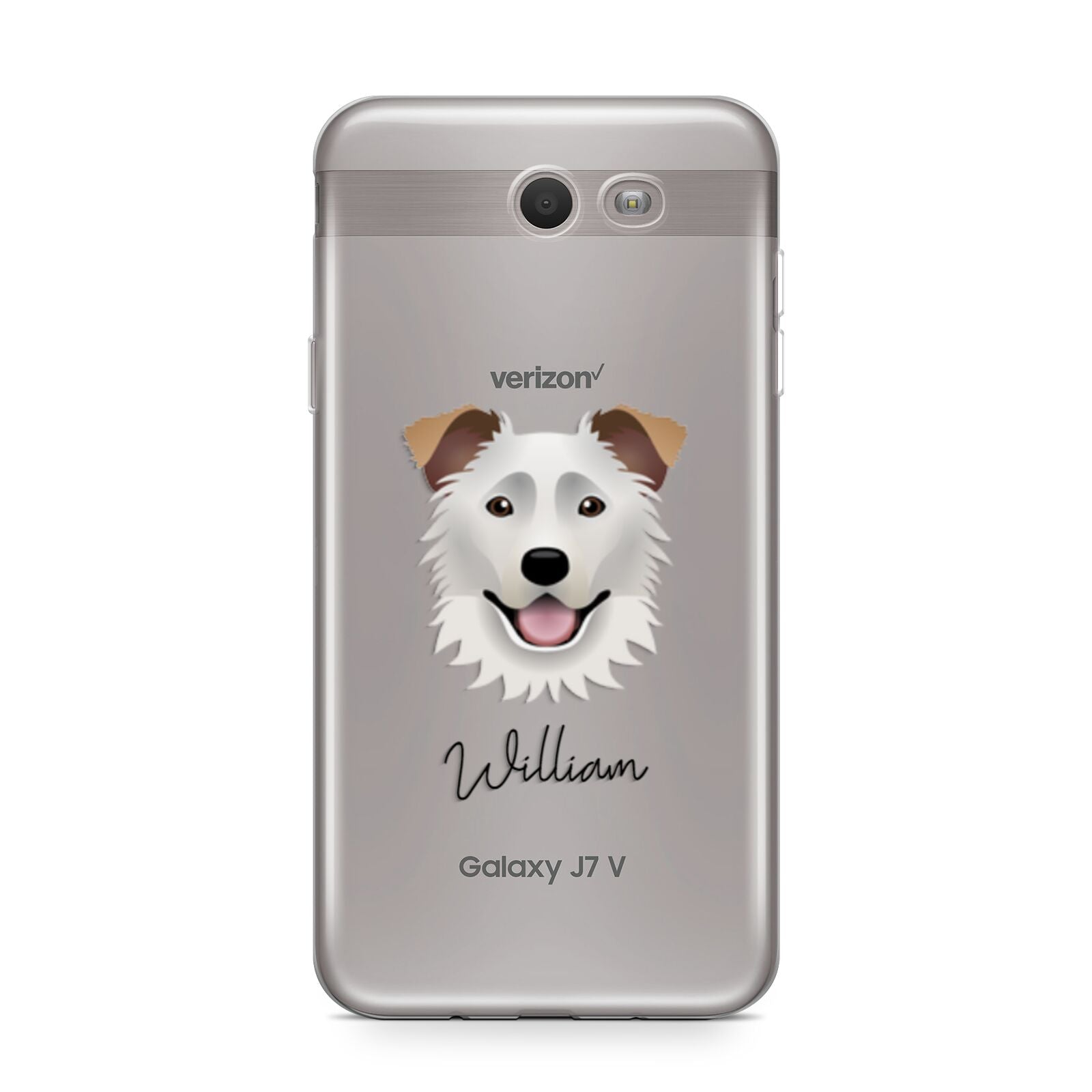 Border Collie Personalised Samsung Galaxy J7 2017 Case