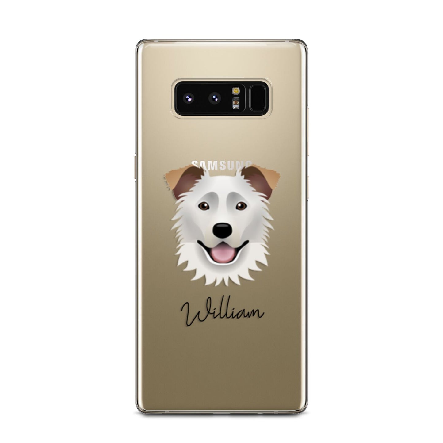 Border Collie Personalised Samsung Galaxy Note 8 Case