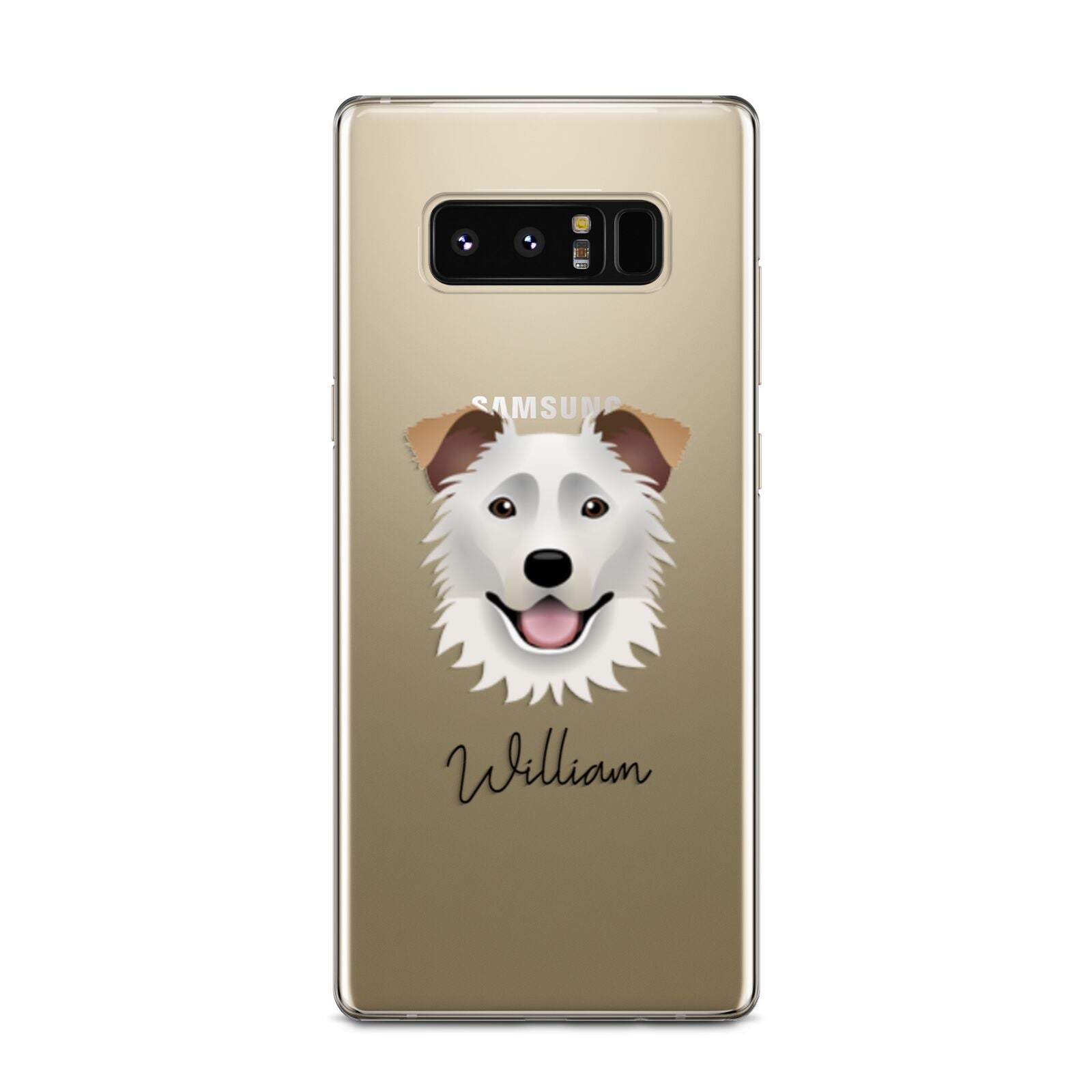 Border Collie Personalised Samsung Galaxy Note 8 Case