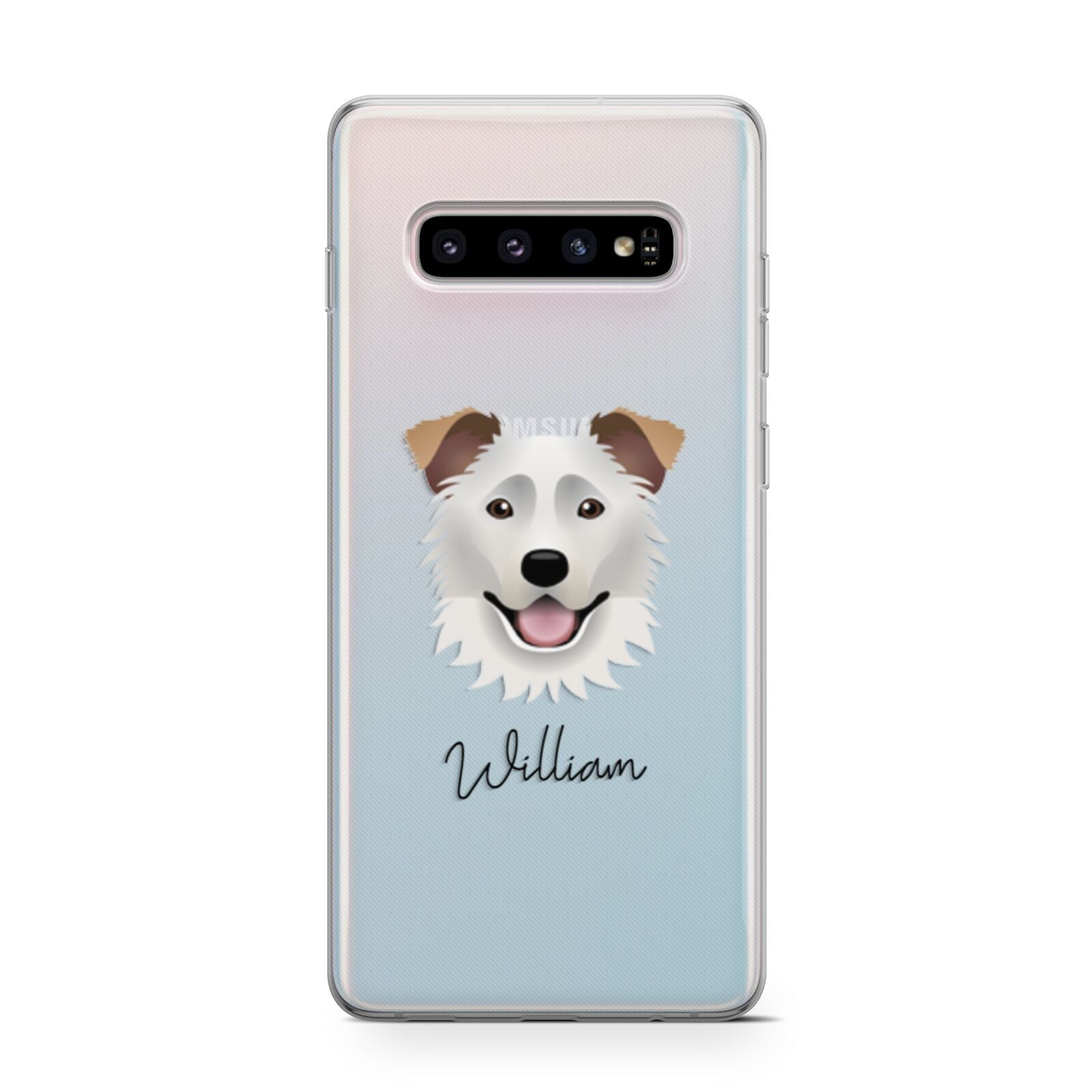 Border Collie Personalised Samsung Galaxy S10 Case