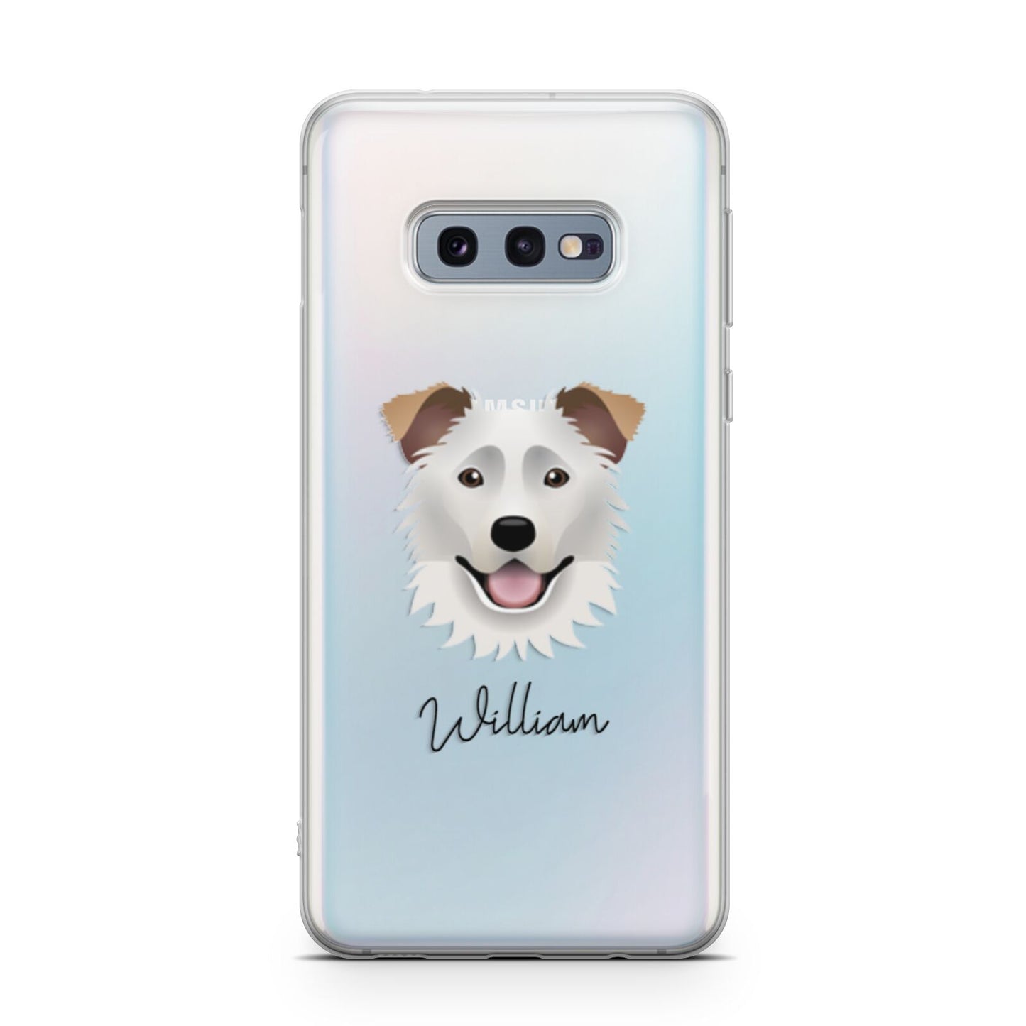 Border Collie Personalised Samsung Galaxy S10E Case