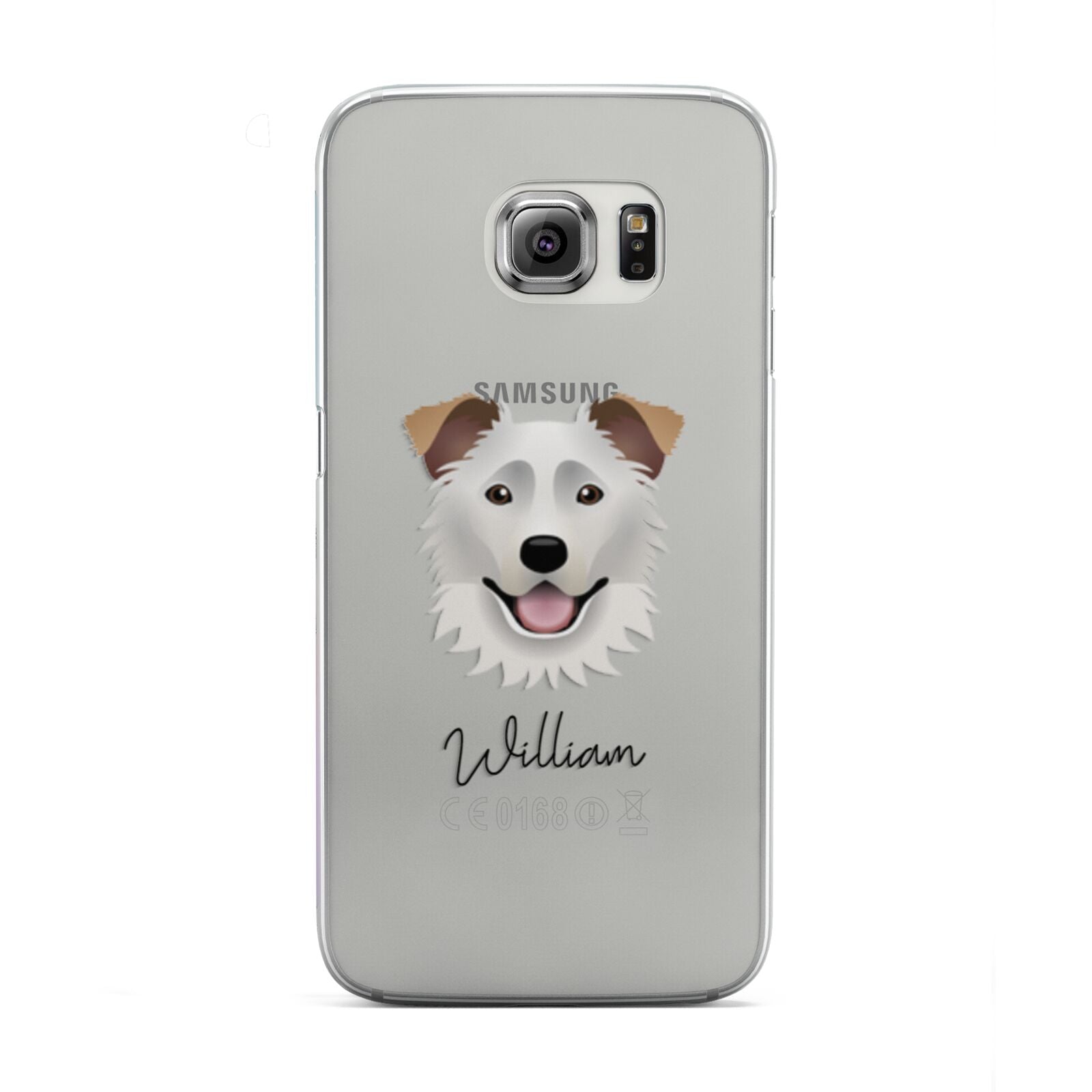 Border Collie Personalised Samsung Galaxy S6 Edge Case