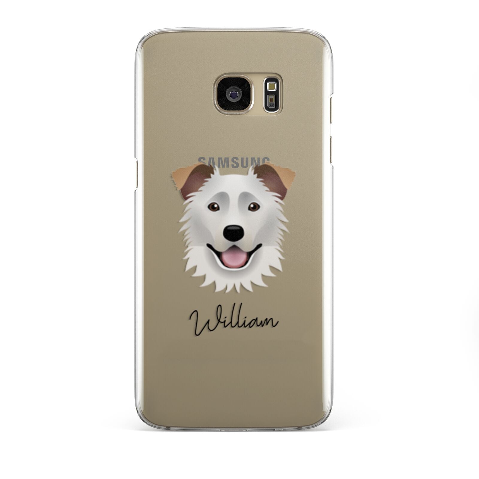 Border Collie Personalised Samsung Galaxy S7 Edge Case