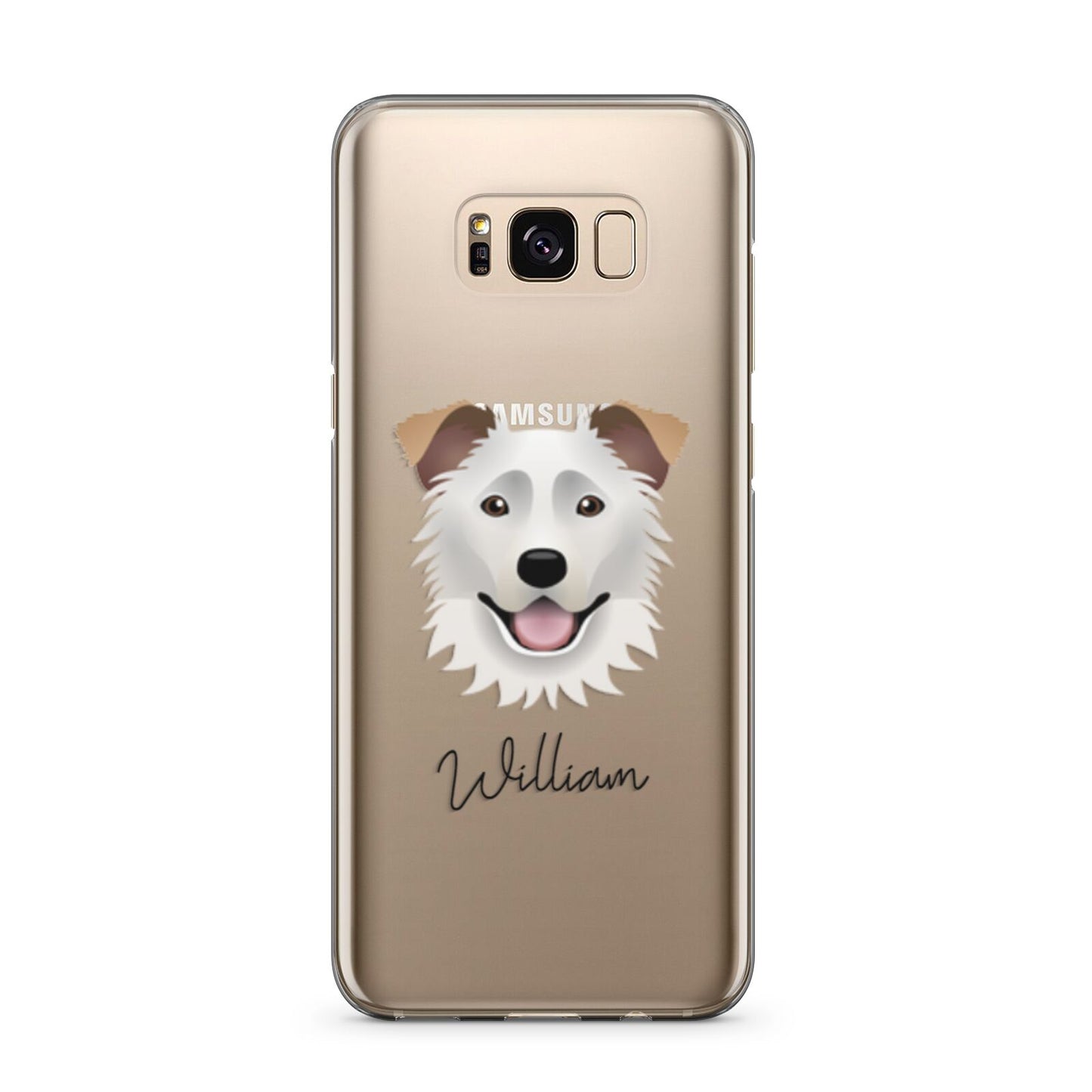 Border Collie Personalised Samsung Galaxy S8 Plus Case