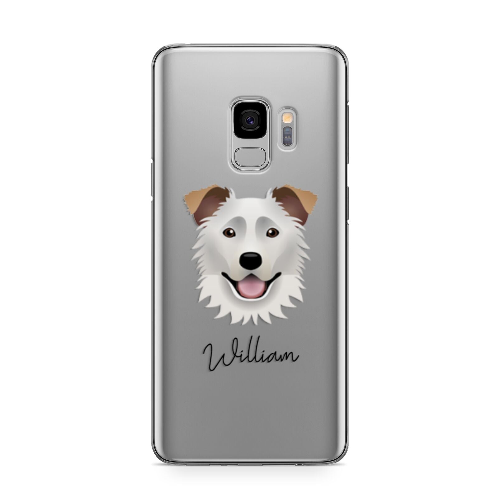 Border Collie Personalised Samsung Galaxy S9 Case