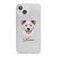 Border Collie Personalised iPhone 13 Clear Bumper Case