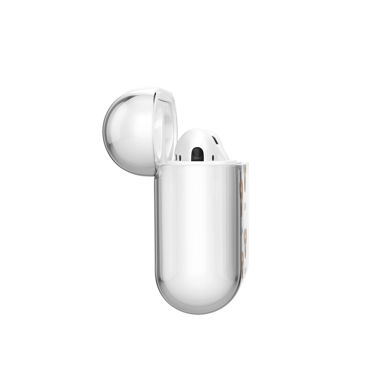 Border Terrier Icon with Name AirPods Case Side Angle